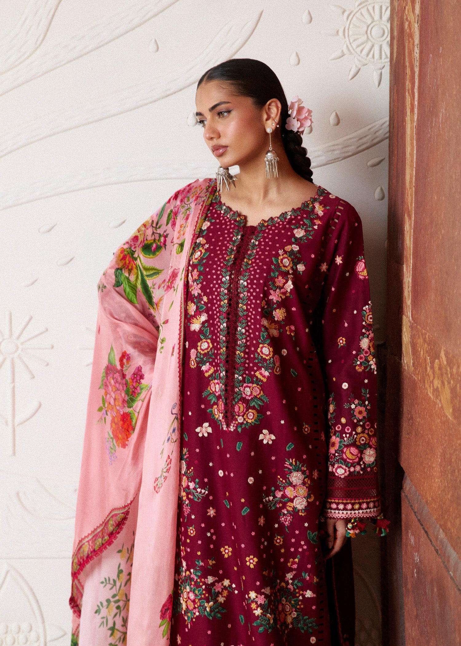 Zan Festive Luxury Lawn – Kestane