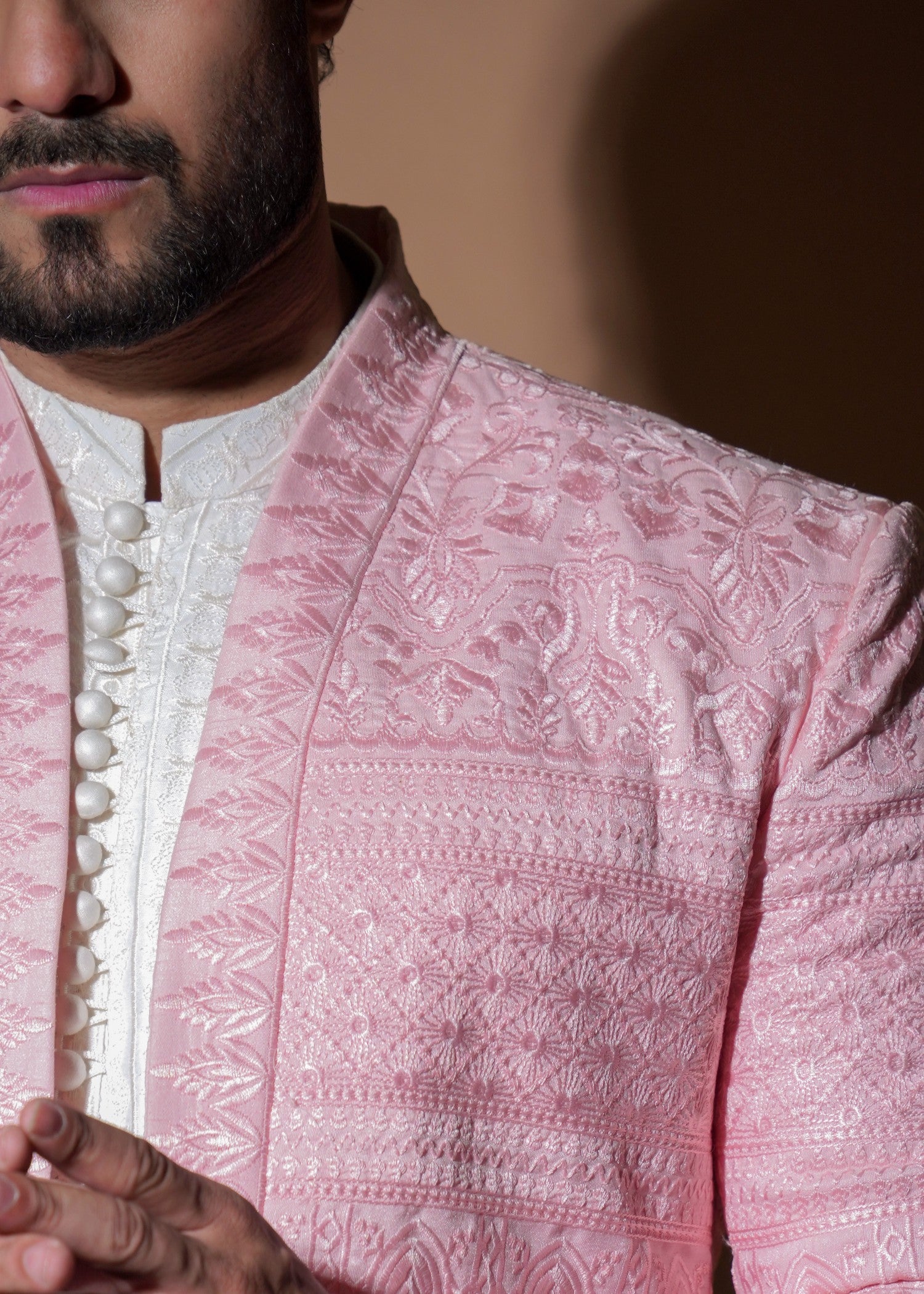 tropical Prince Coat in Blush pink