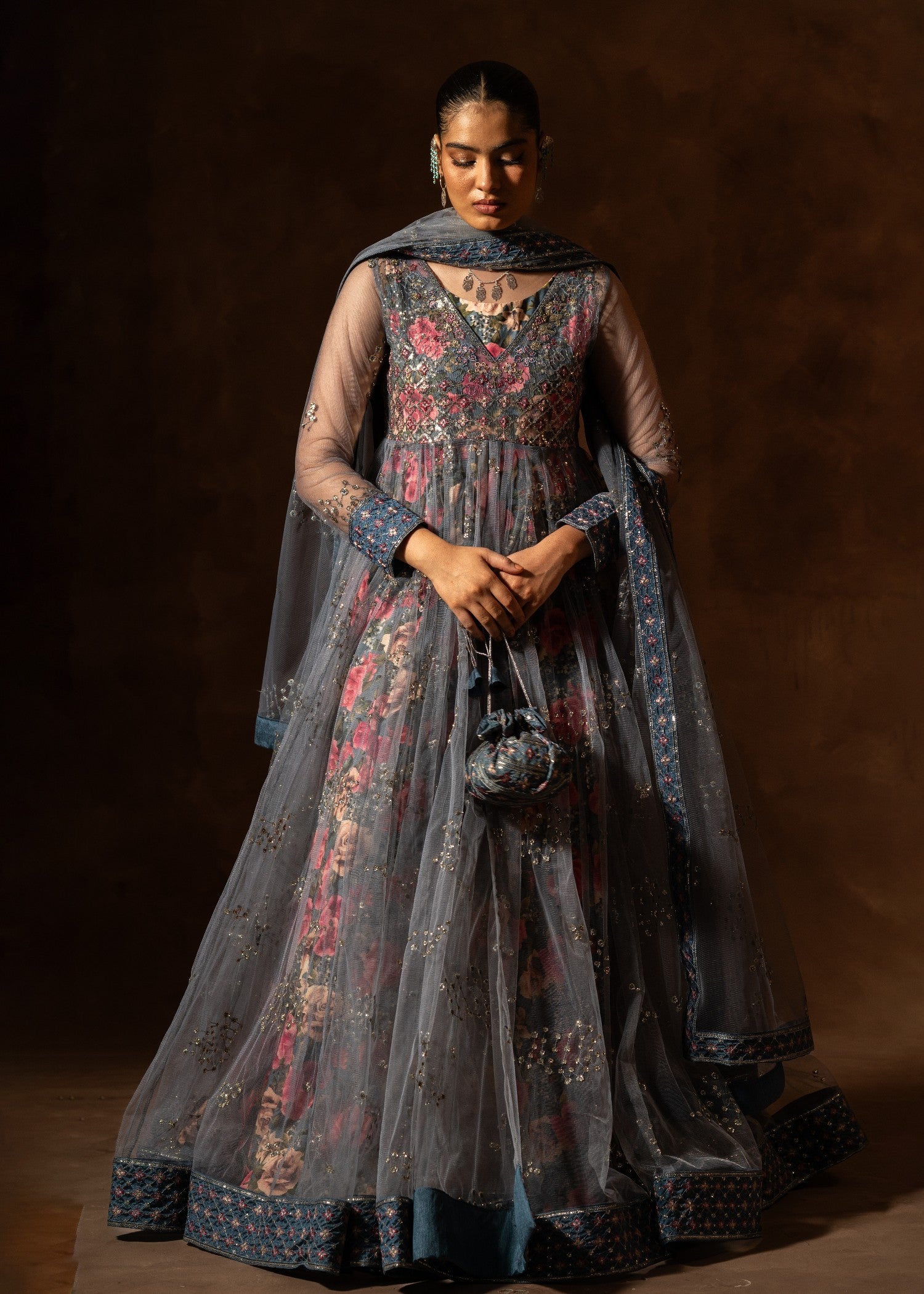 net Maxi in Cool grey