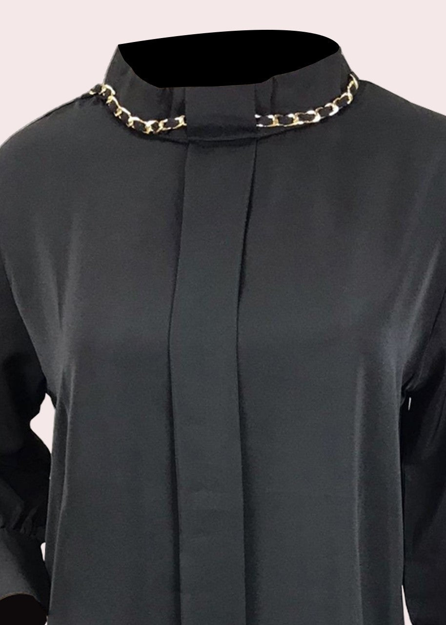 rayon Tunic in Black