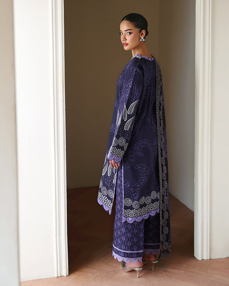 Eclat Garden Printed Lawn – Orchid Garden