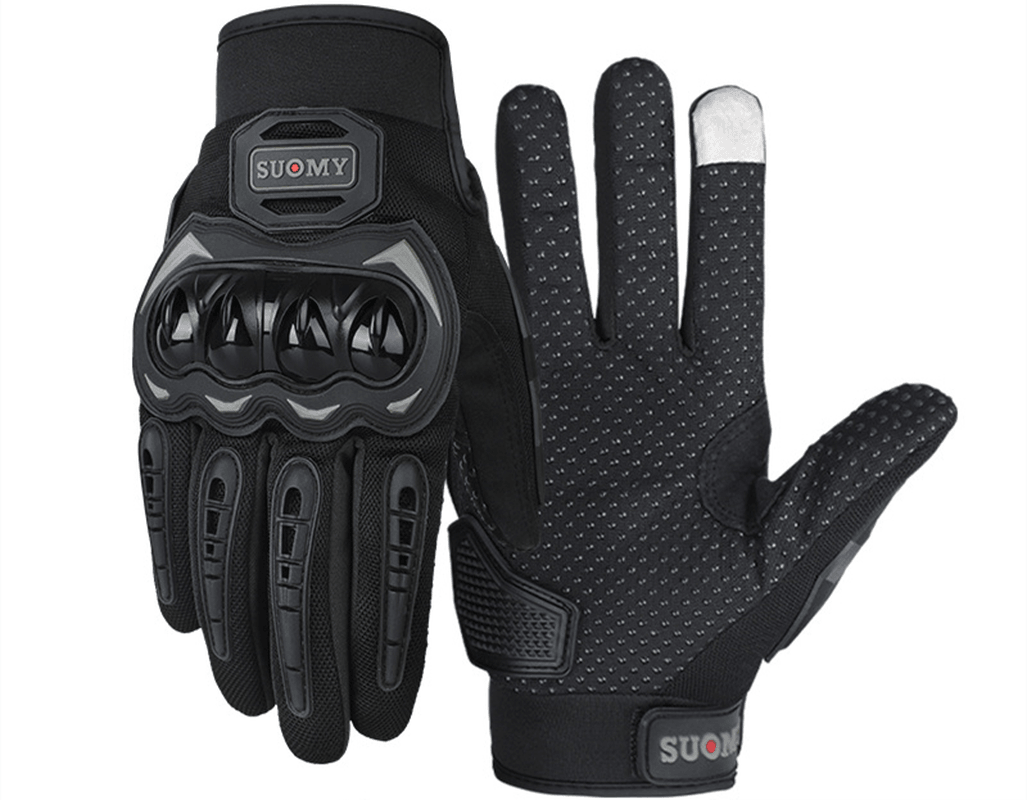 Gloves Knight Male Full Finger Protective Shell Anti-Fall Touch Screen Breathable