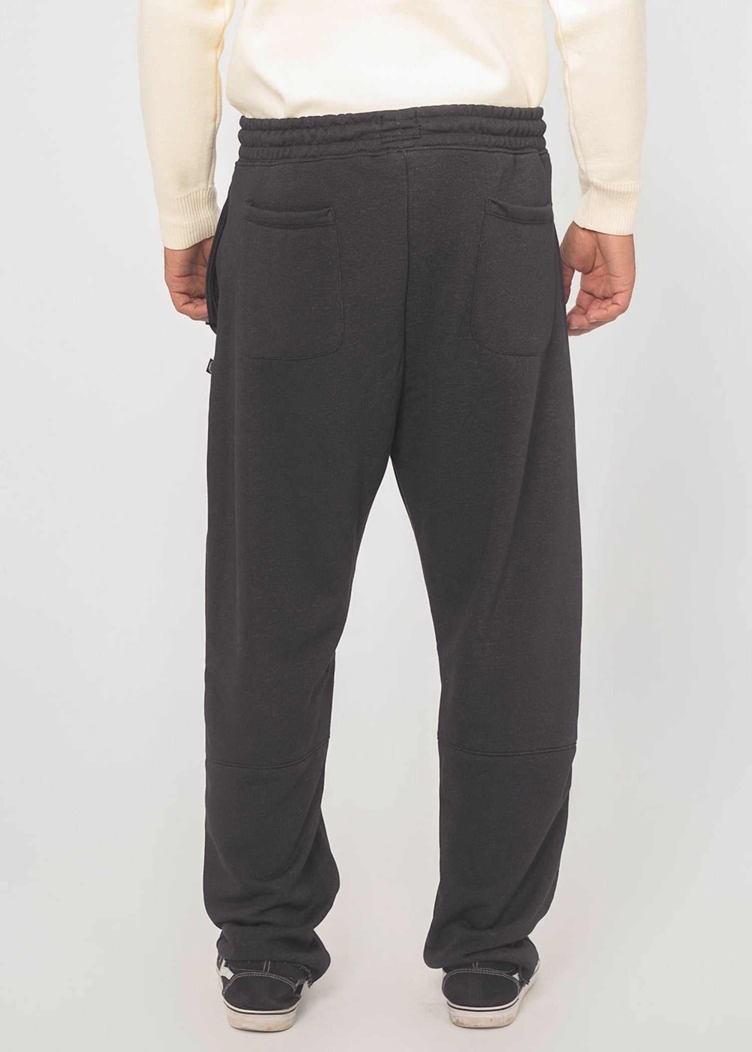 terry Trousers in Charcoal black
