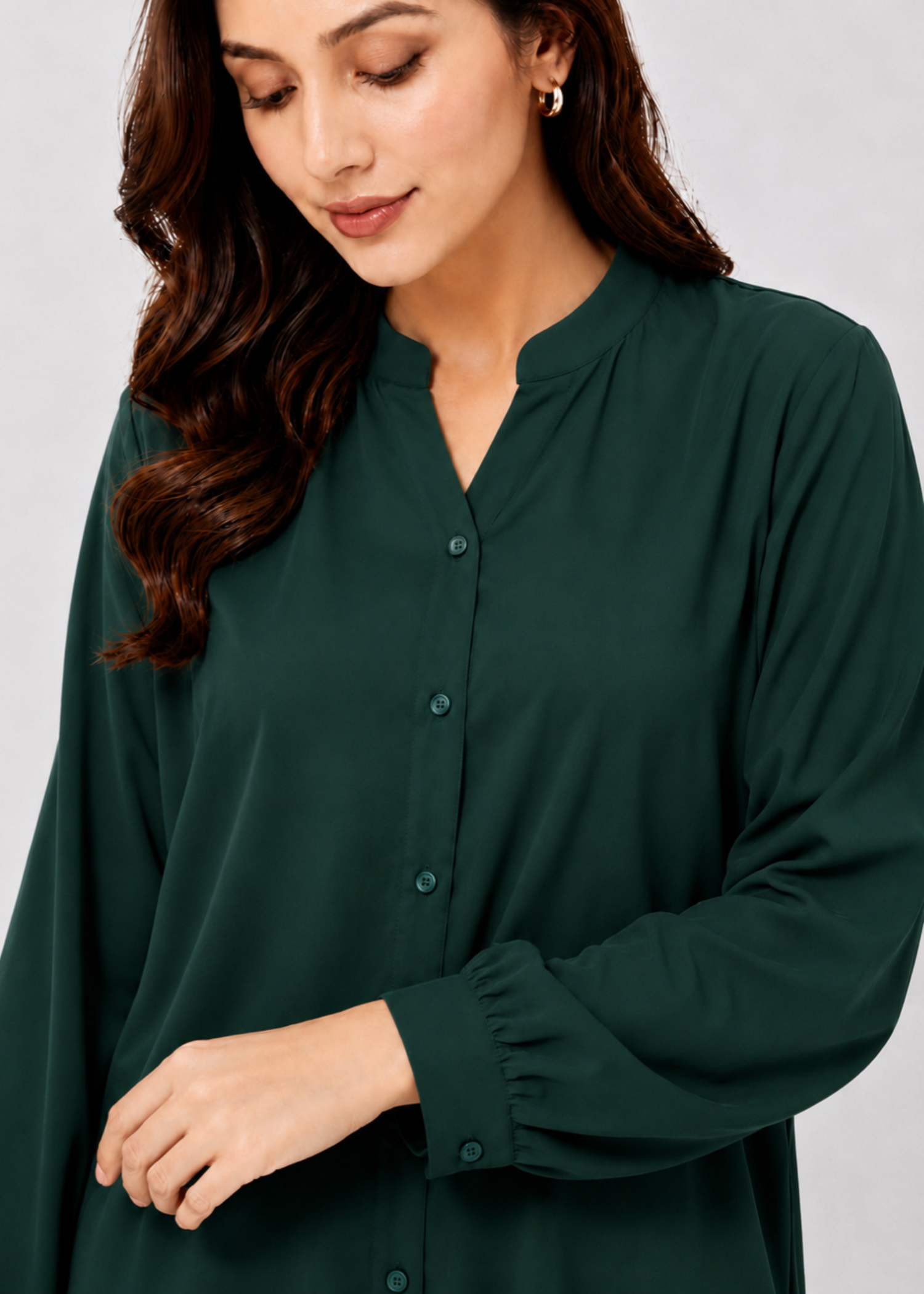 linen Co Ord Sets in Dark green