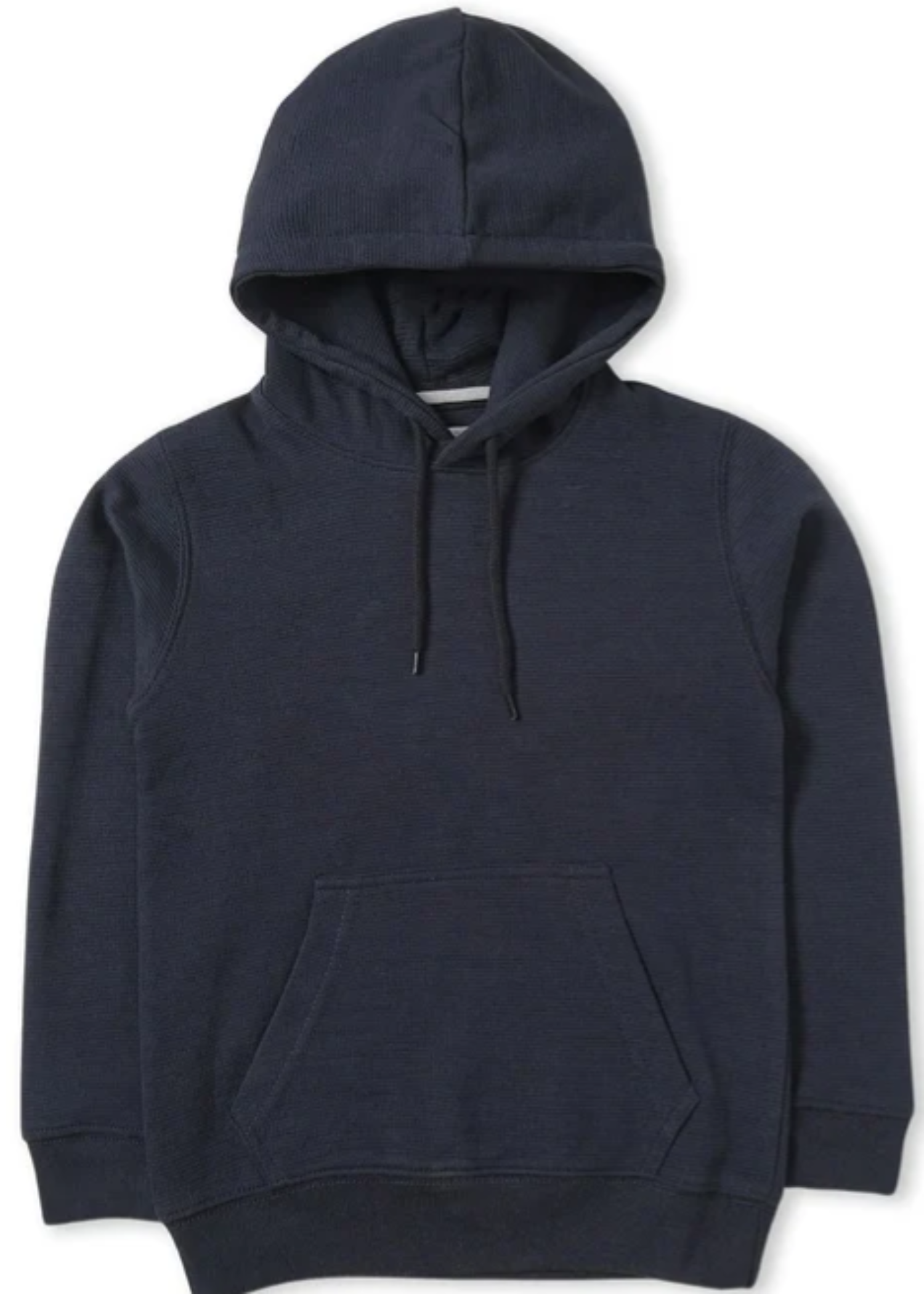 cotton jersey Hoodie in Navy blue
