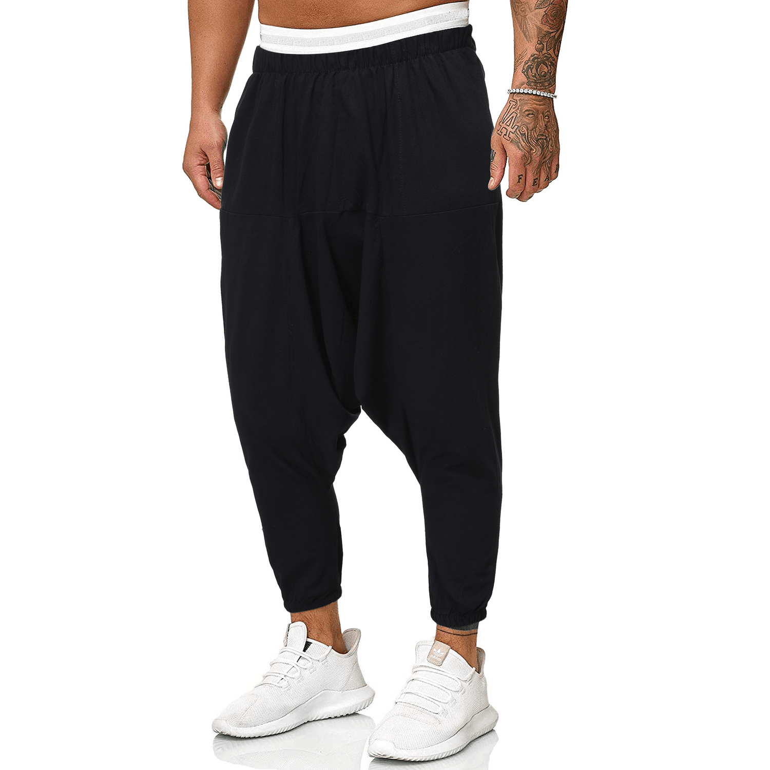 Cotton and Linen Casual Solid Color All-Match Linen Trousers
