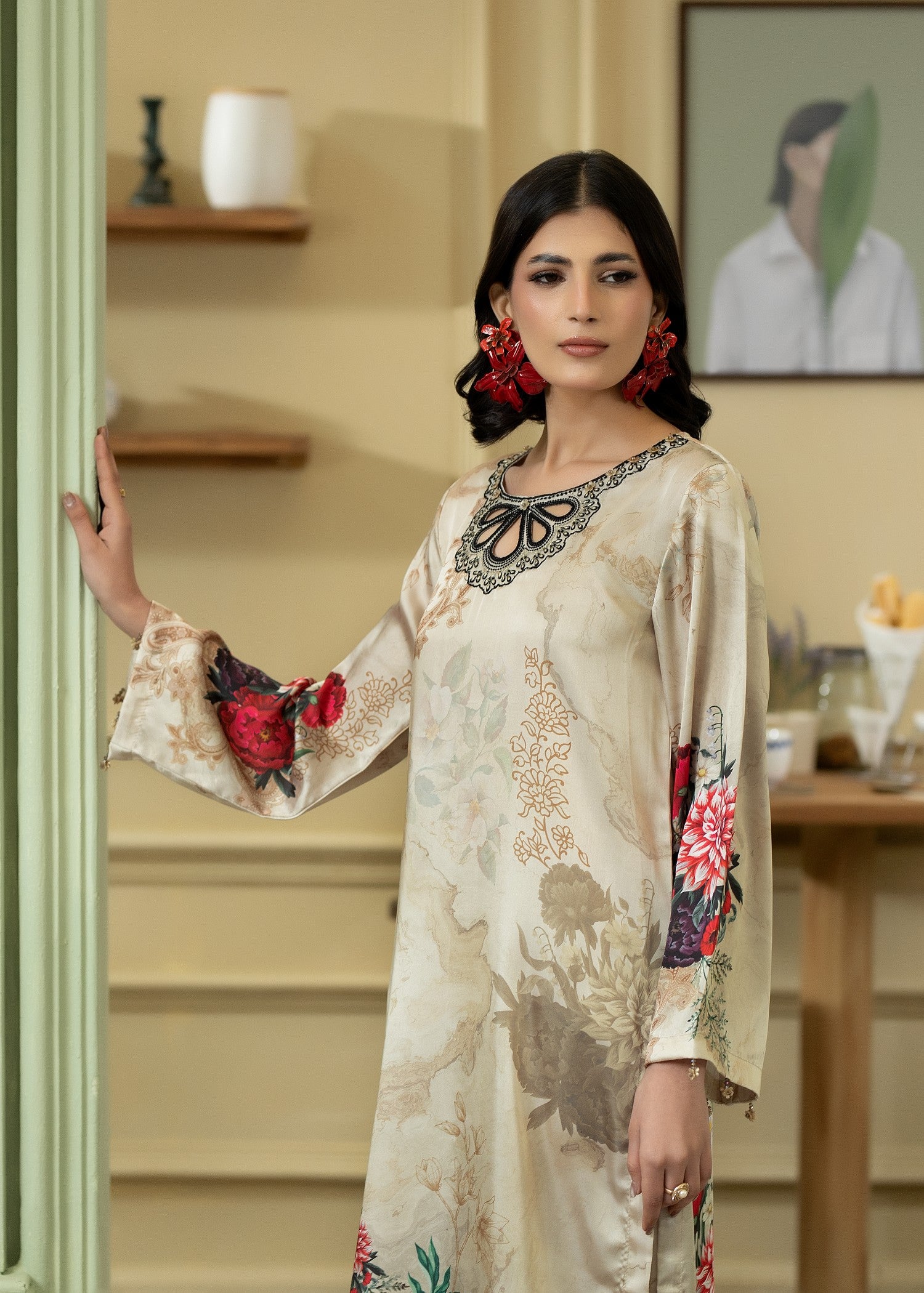 charmuse/shamooz Kurta Set in Beige