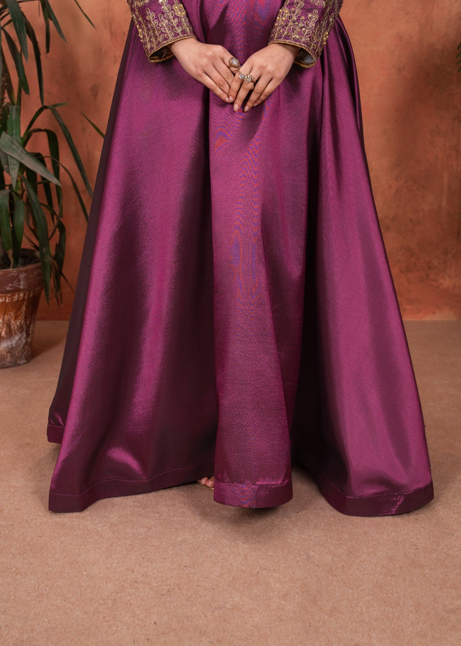 silk Maxi in Plum