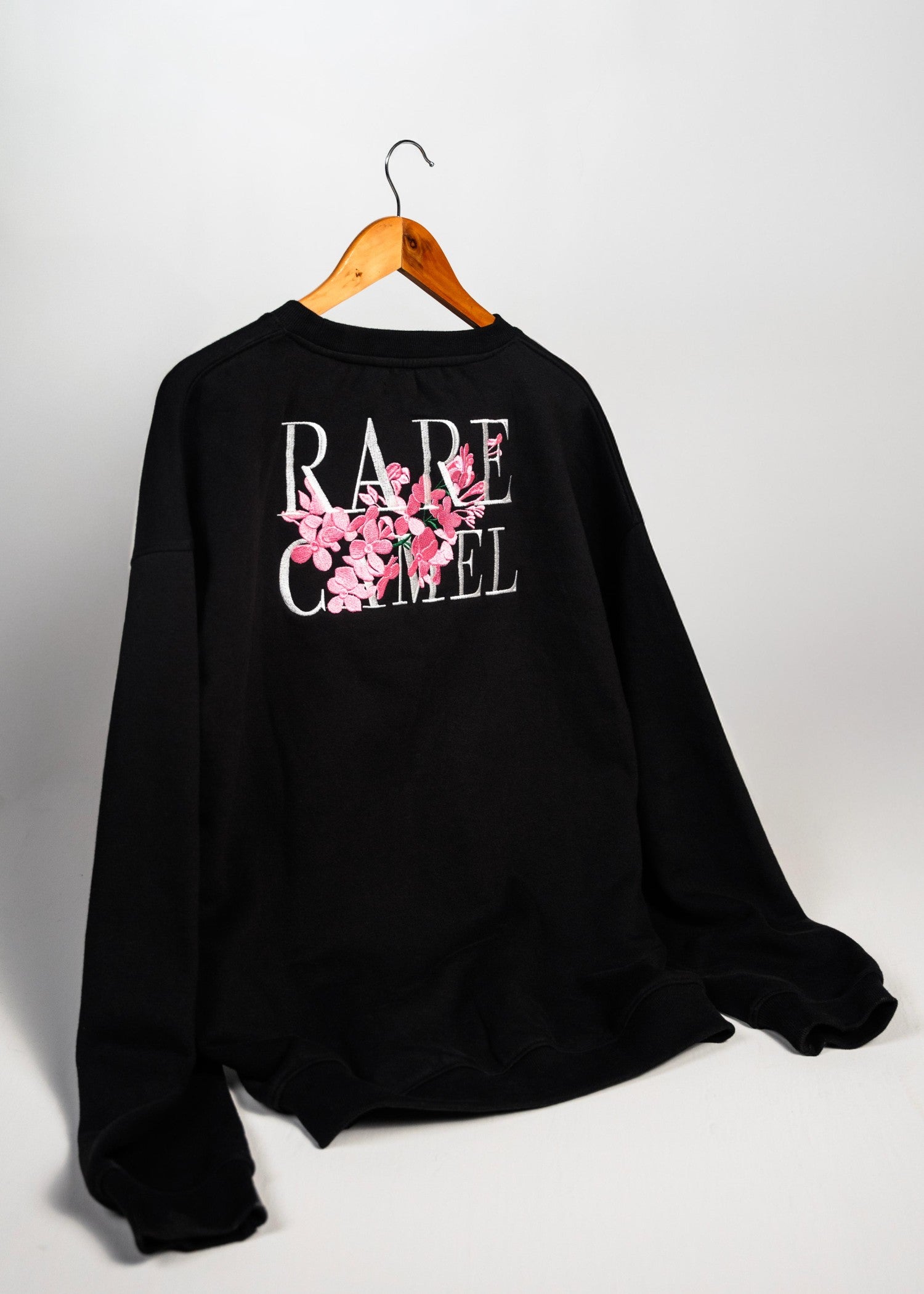polycotton Sweatshirt in Charcoal black