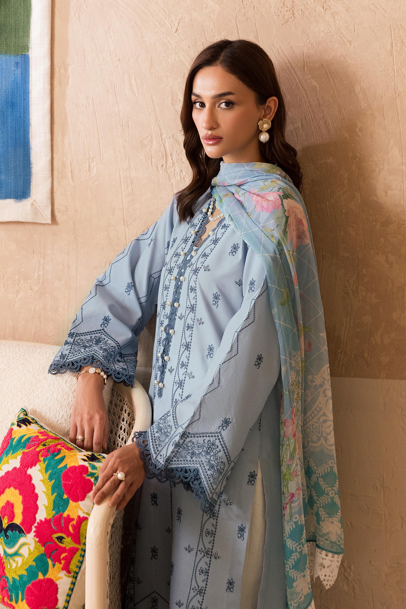 Nissa Chikankari Lawn – N-12