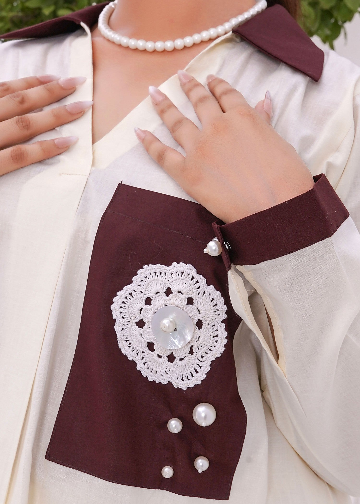 cotton Kurta Set in Cream