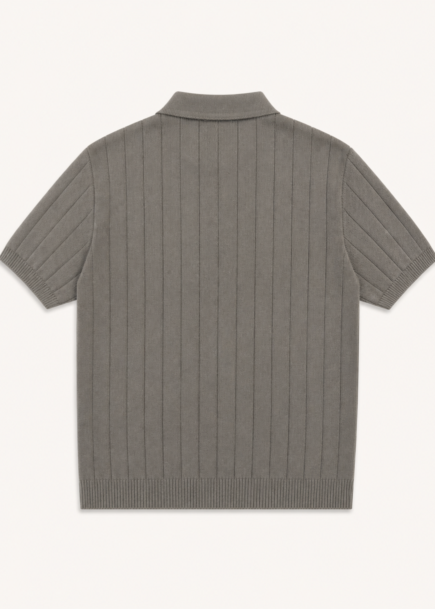 cotton Polo Shirt in Ash grey