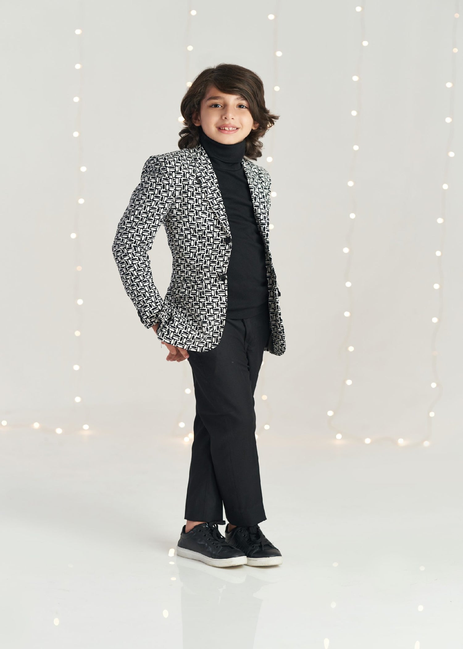 corduroy Blazer in Black