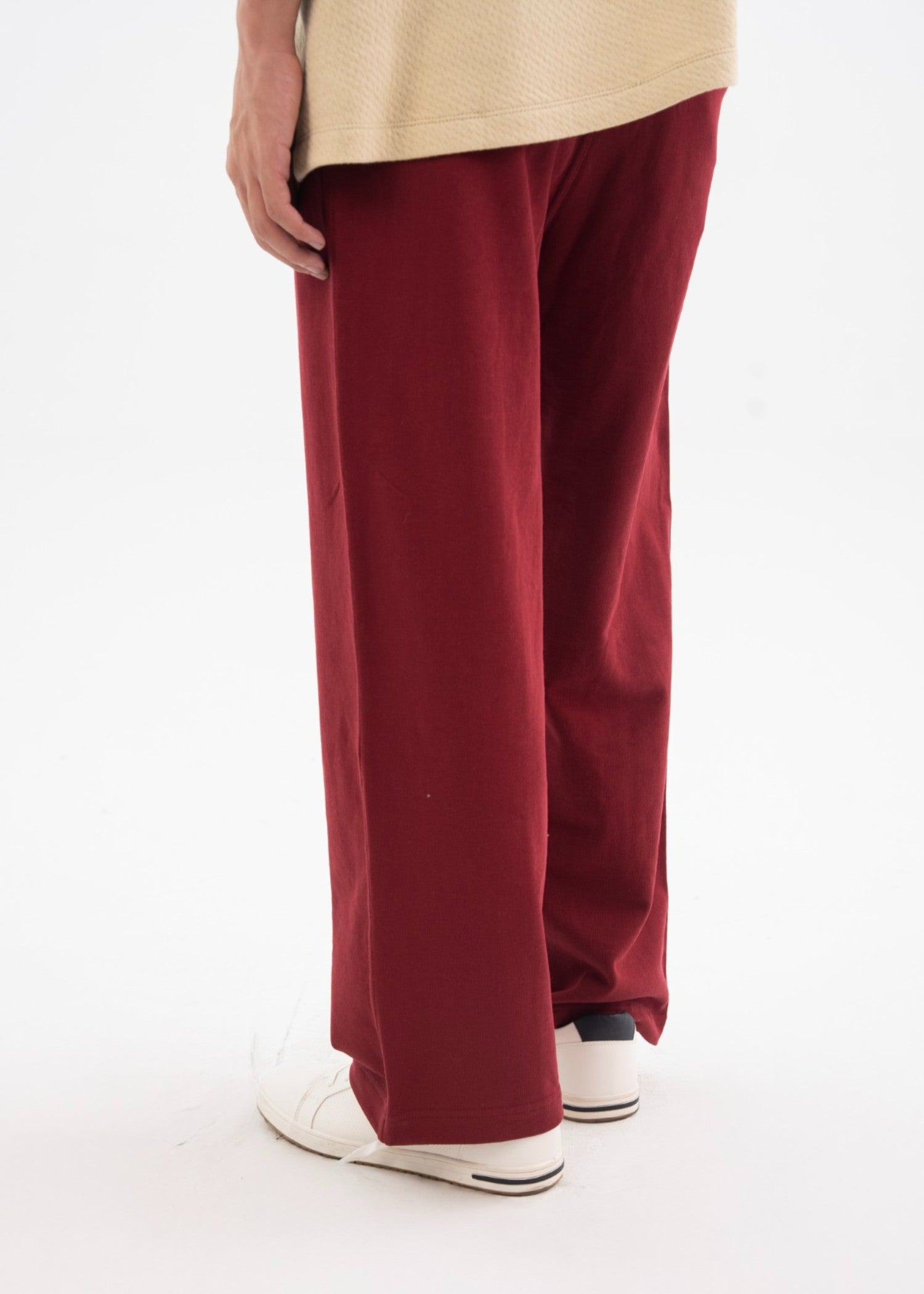 terry Trousers in Maroon