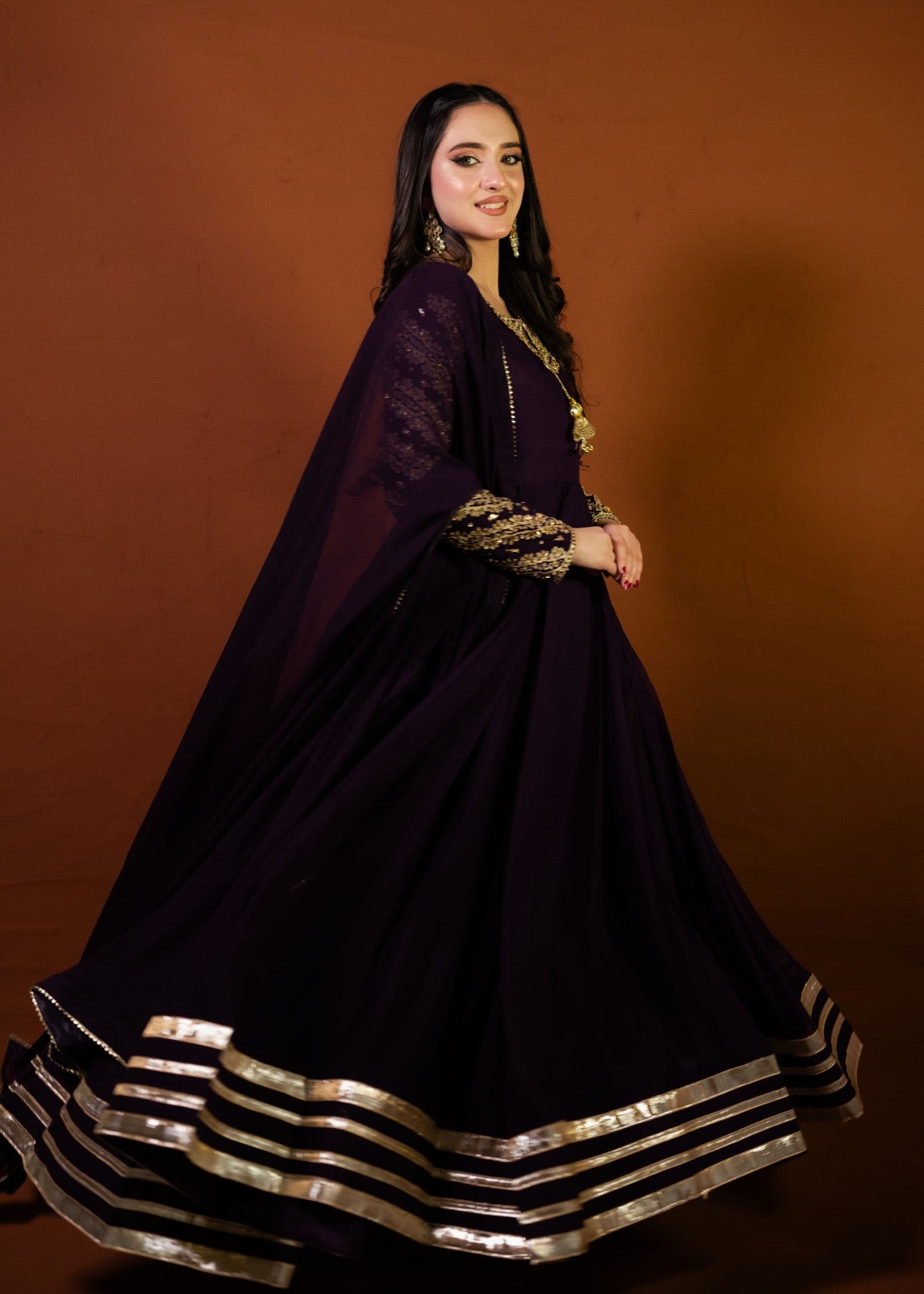 chiffon Maxi in Purple