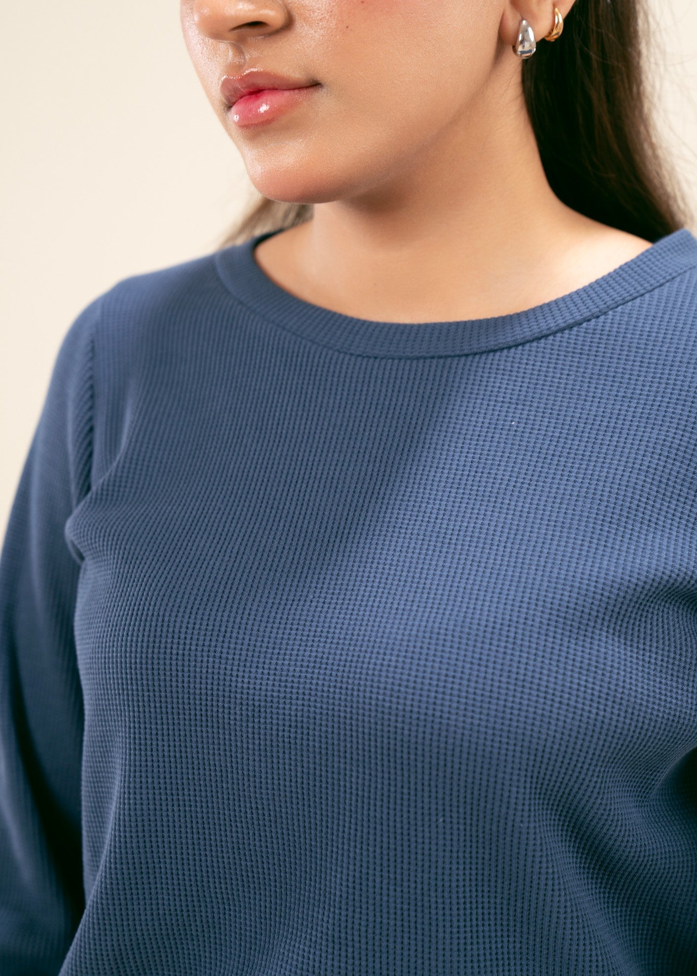 cotton viscose Sweater in Blue