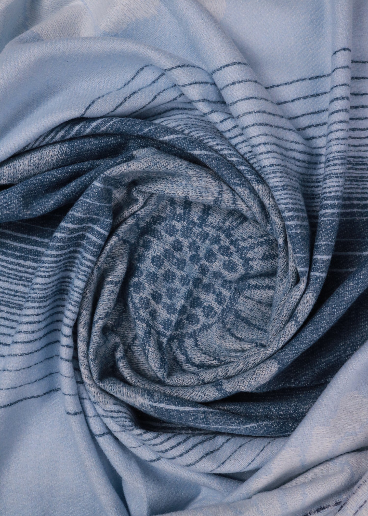 wool Hijab in Blue