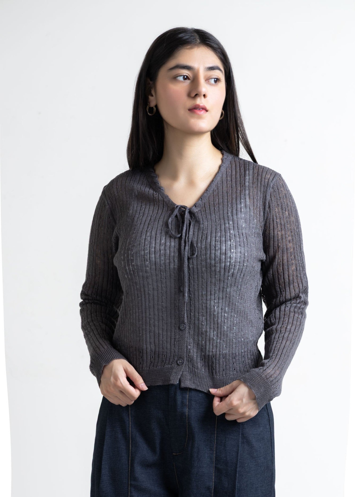 cotton Top in Charcoal