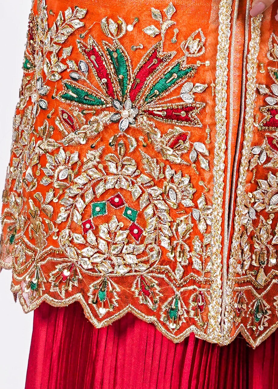 net Sharara in Orange