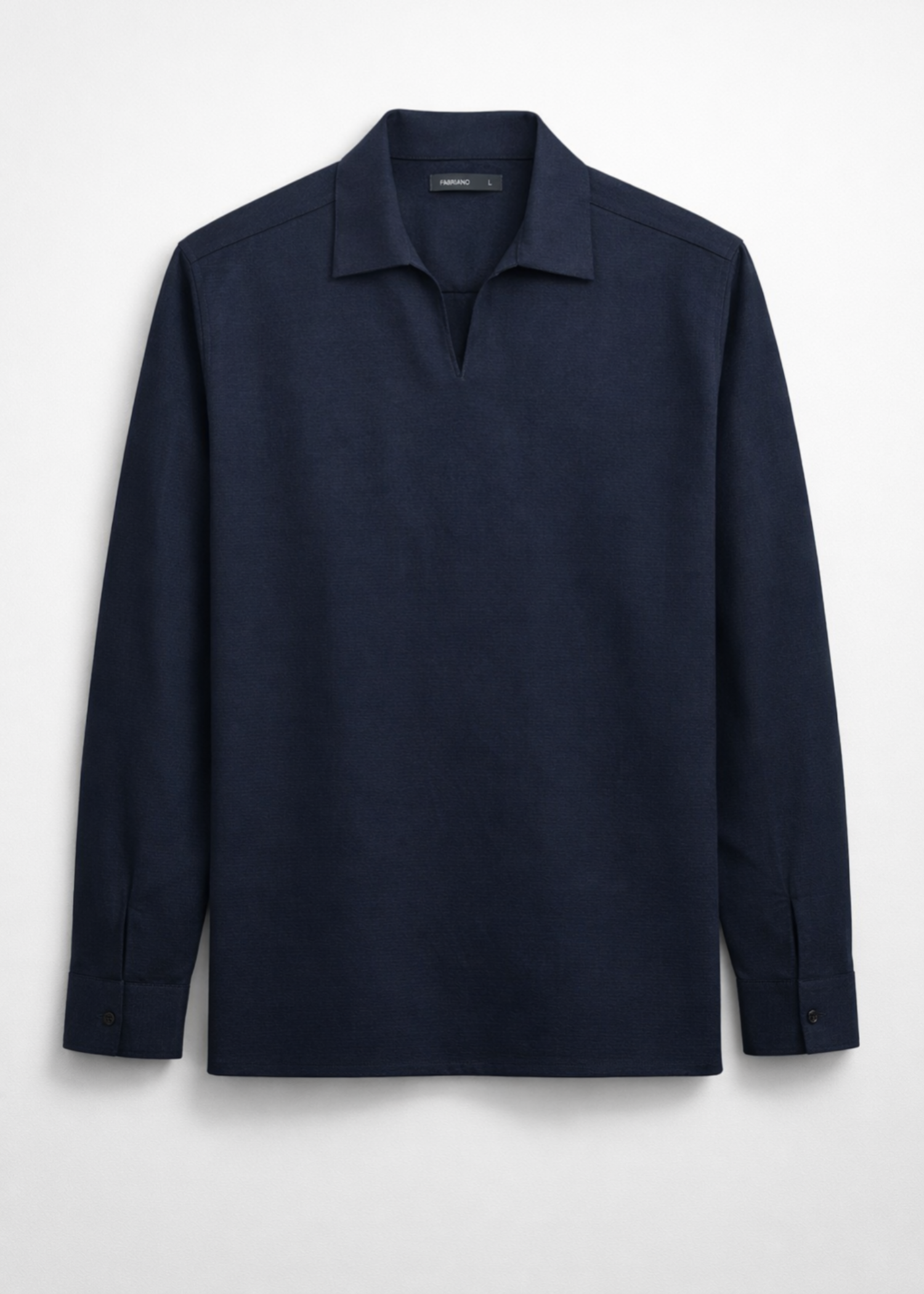 cotton linen Casual Shirt in Navy blue
