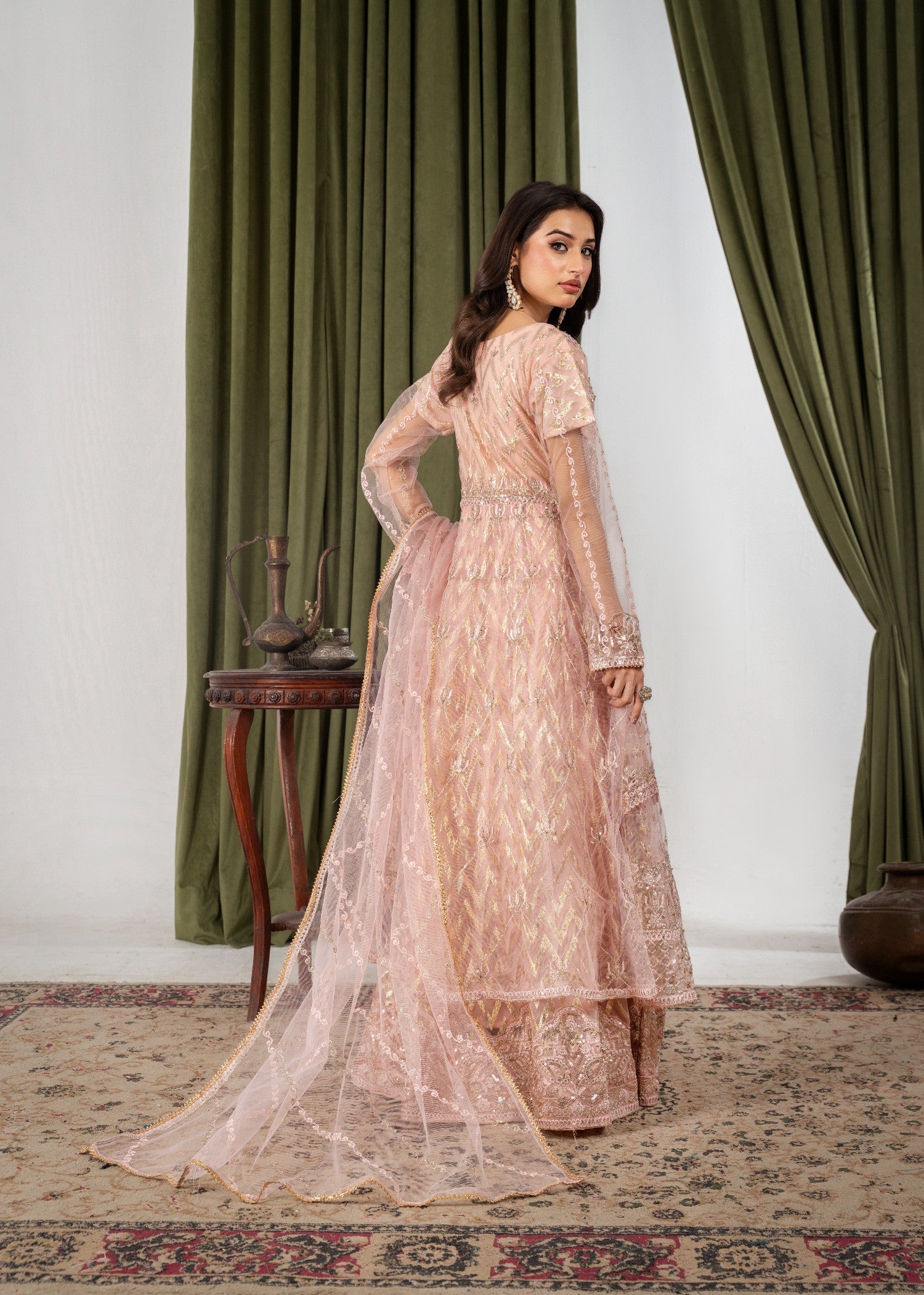 net Maxi in Peach orange