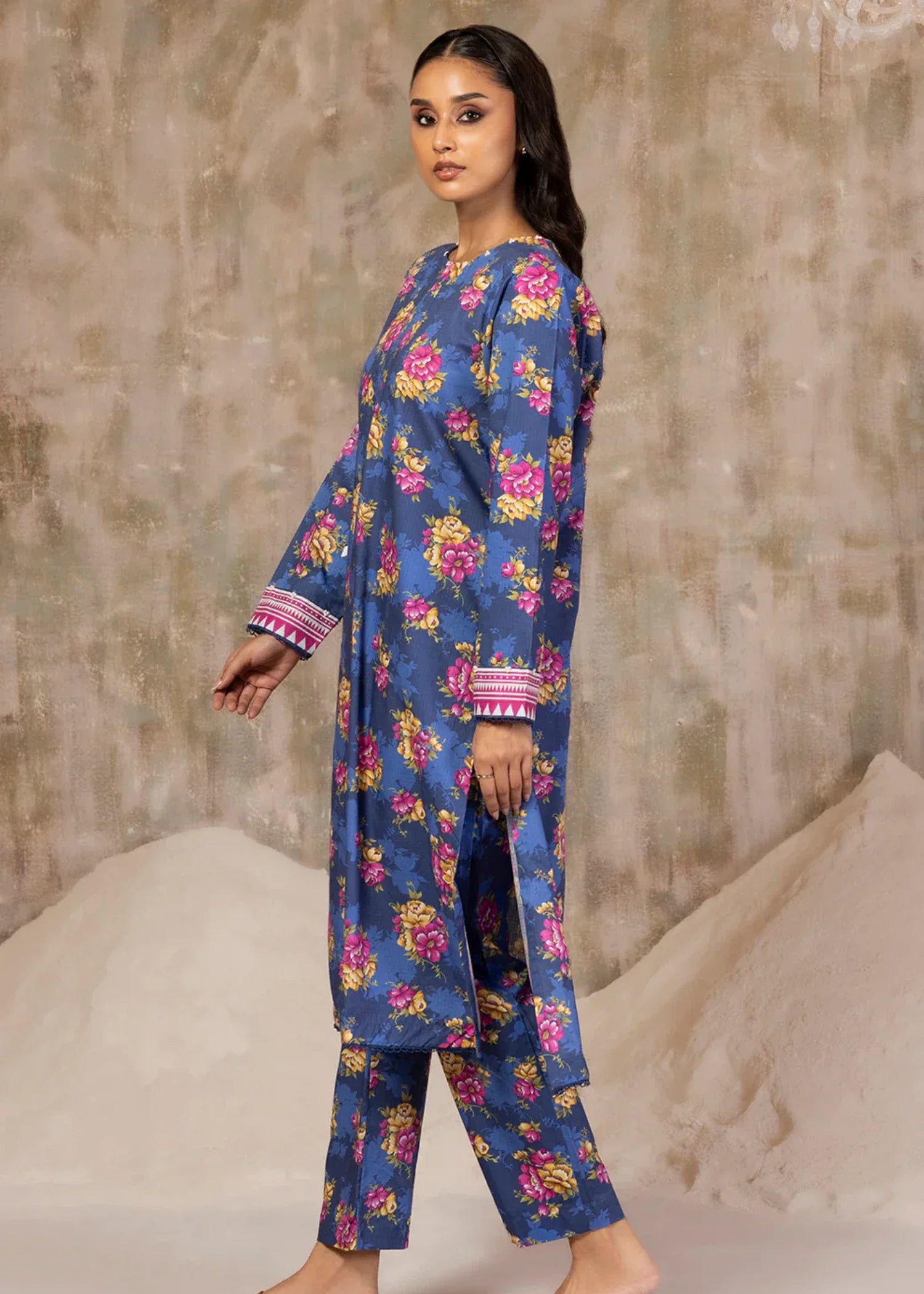 khaddar Co Ord Sets in Blue