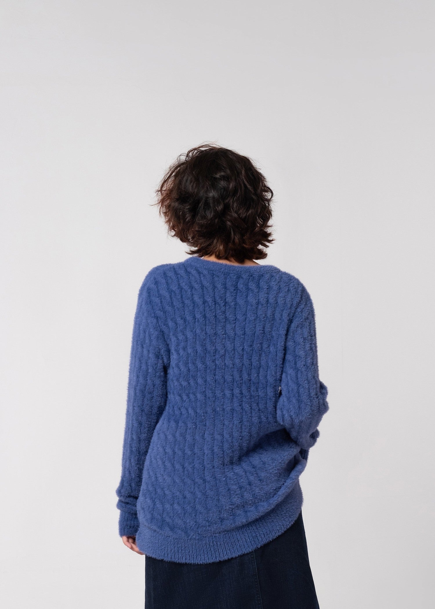 wool Sweater in Sapphire blue