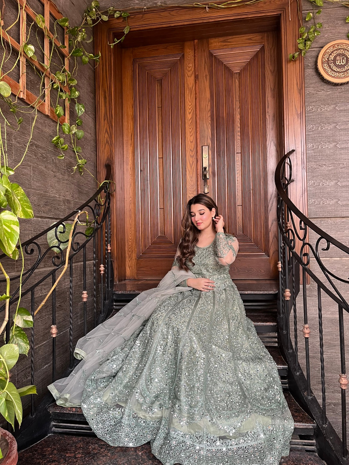 net Maxi in Mint green