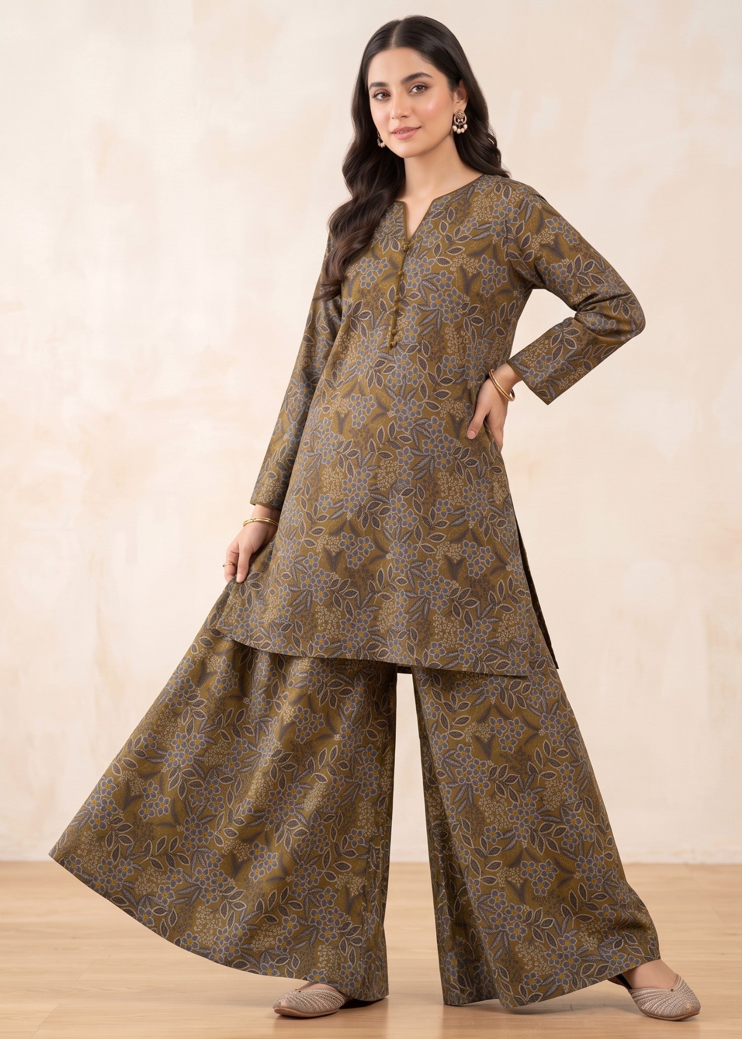 chambray Unstitched in Dark brown