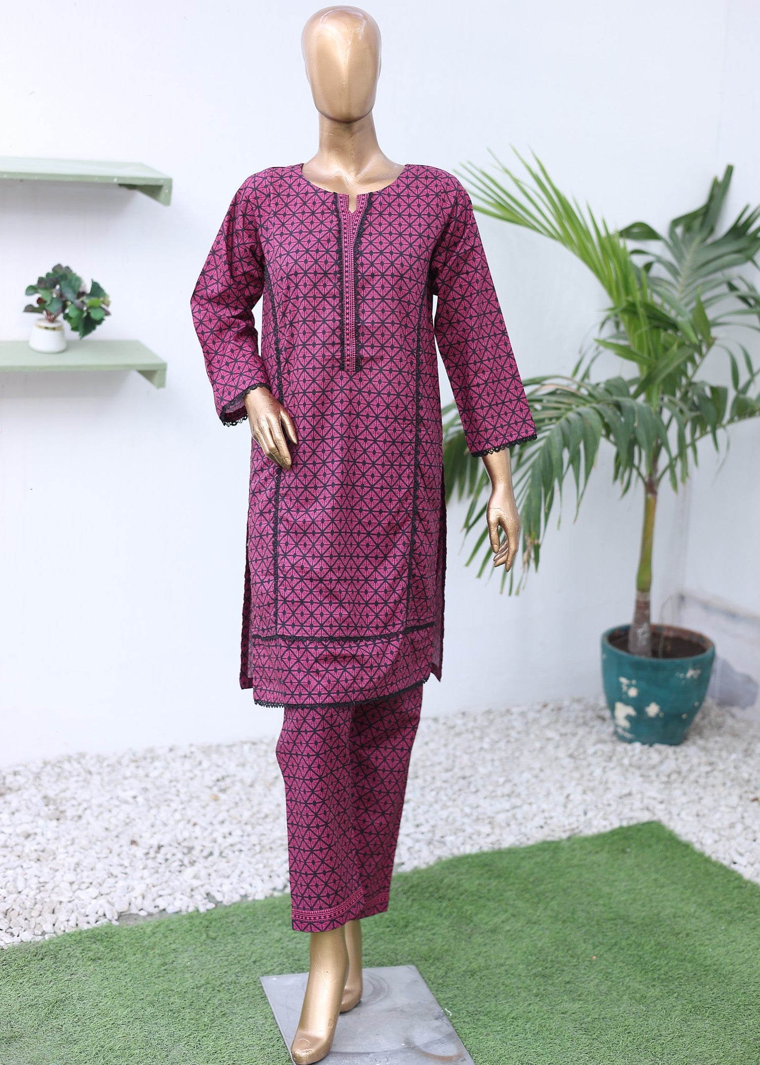 lawn Co Ord Sets in Magenta haze