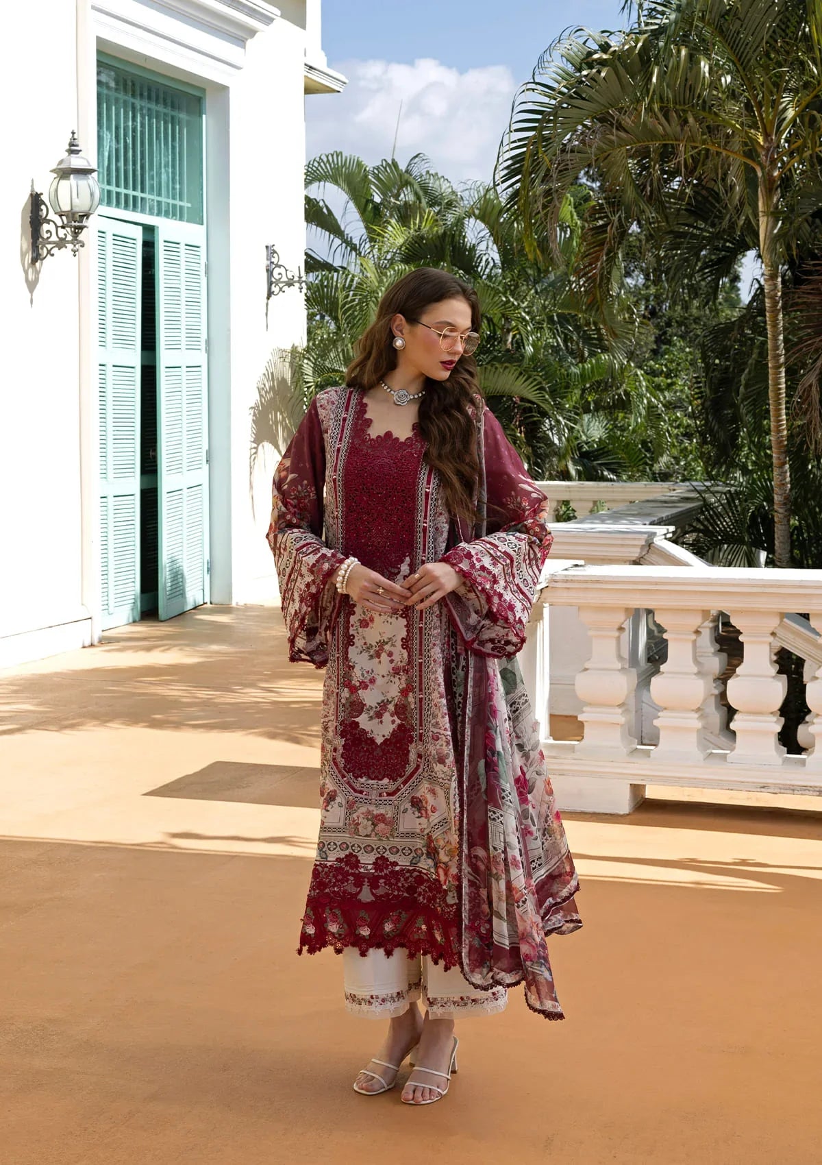 Signature Embroidered Lawn Prints – ESA-2B RUBY LADY