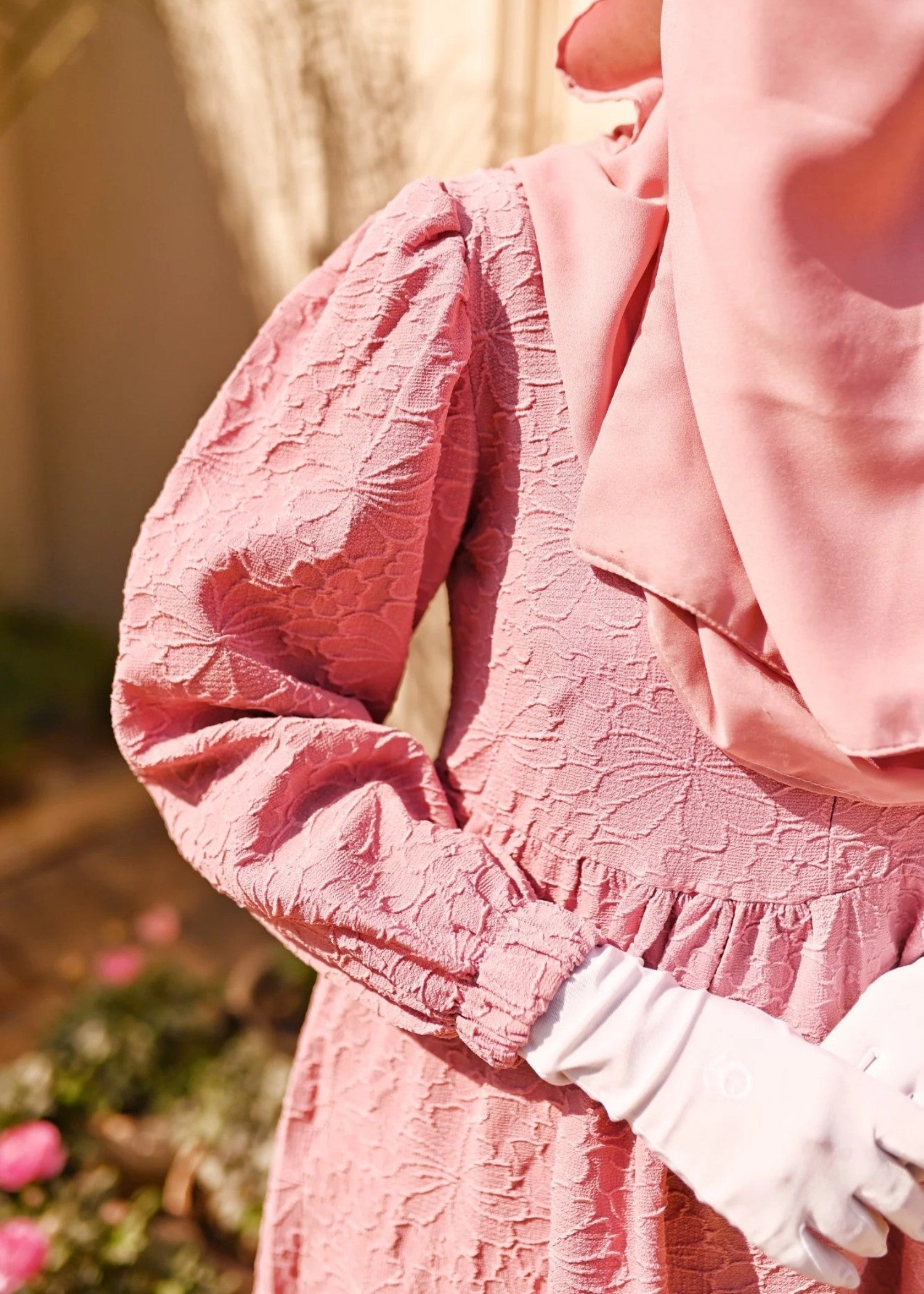 crepe Maxi in Cotton candy pink
