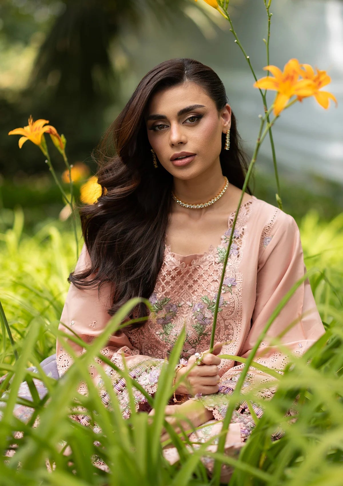 Luxury Lawn – ELQ- 6A BLUSHING ROSE