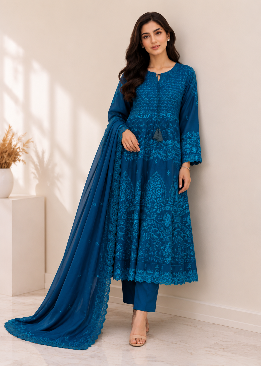 chiffon Maxi in Blue