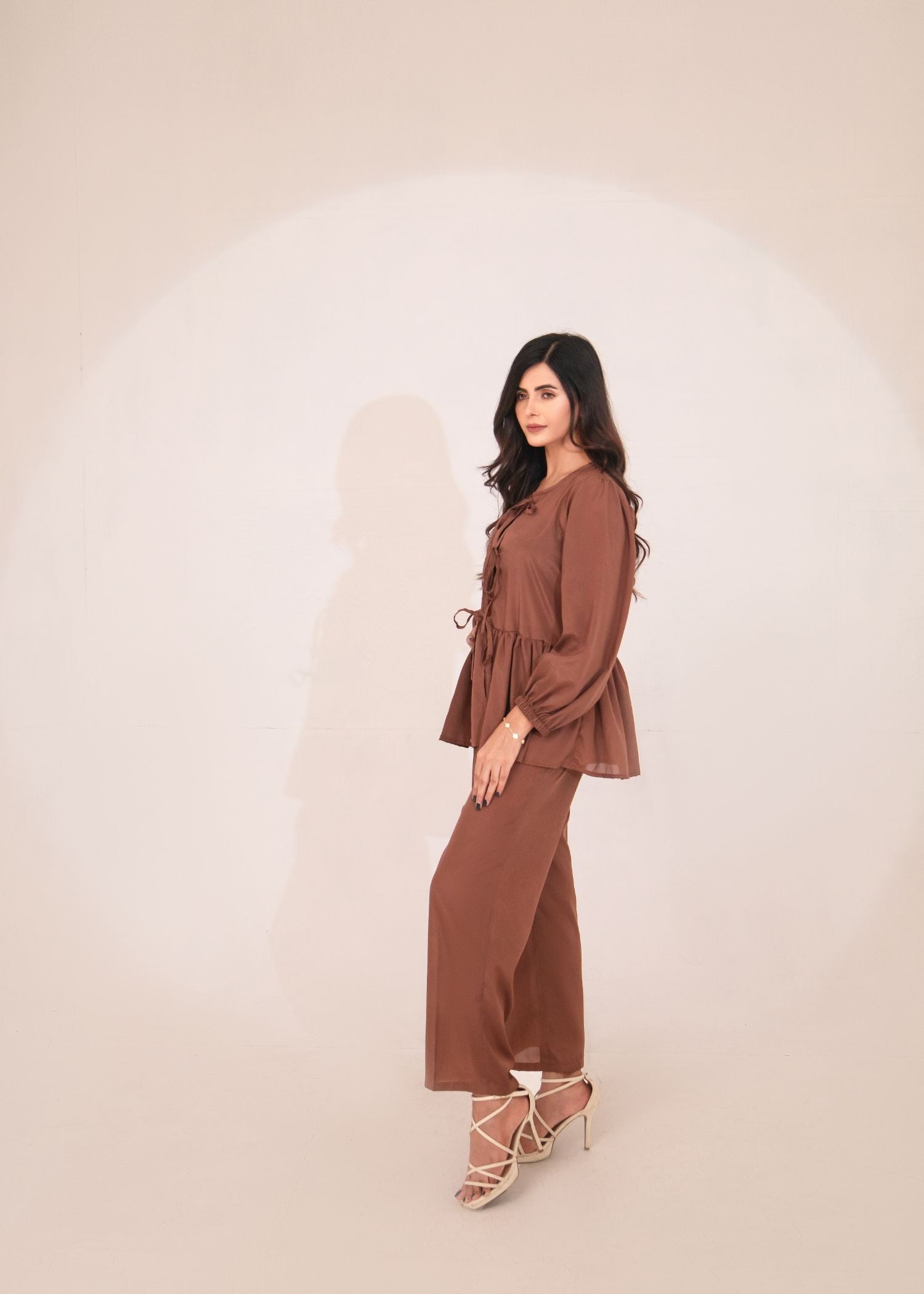 tropical Co Ord Sets in Chocolate brown