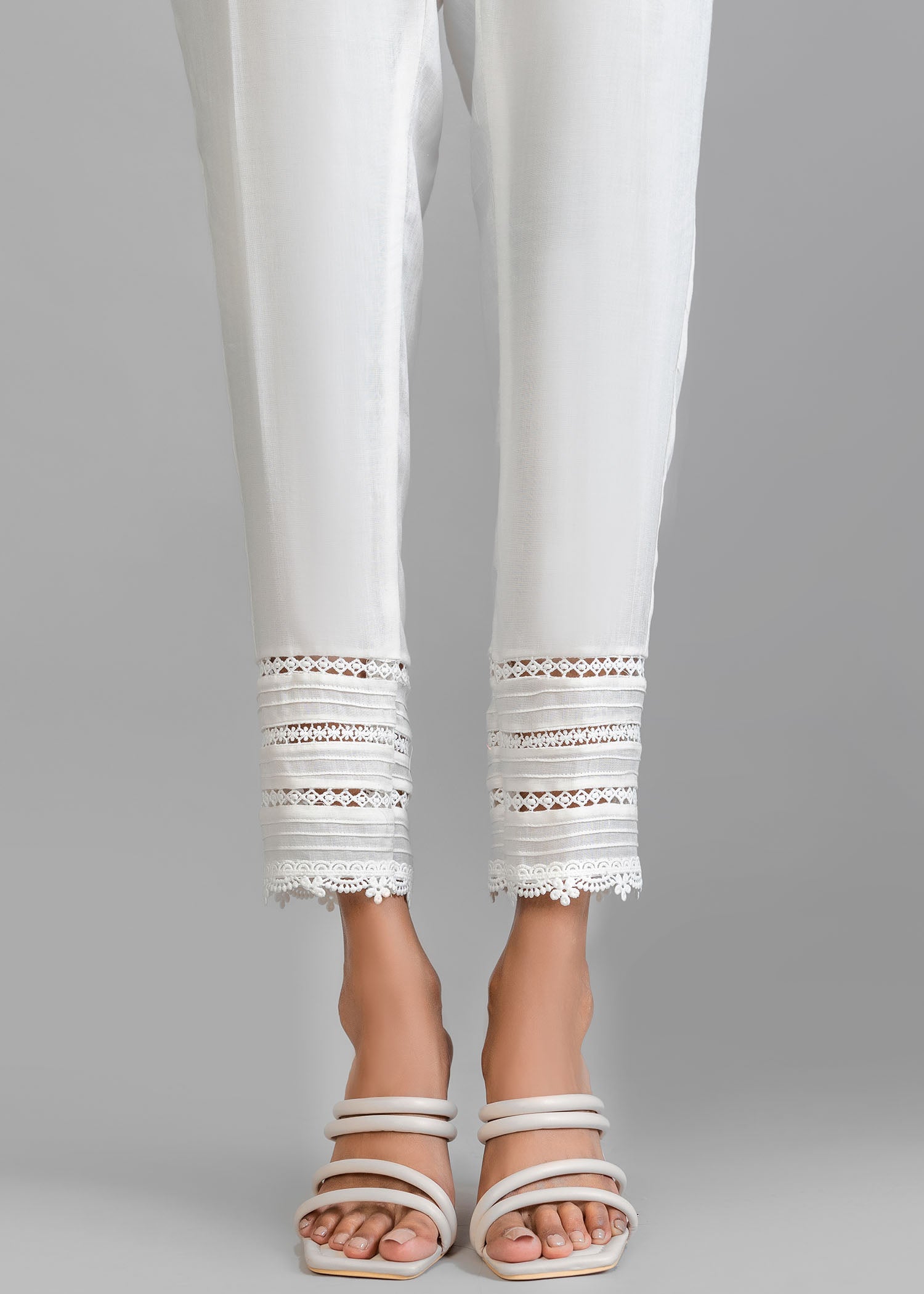 cotton Kurta Set in Pearl white