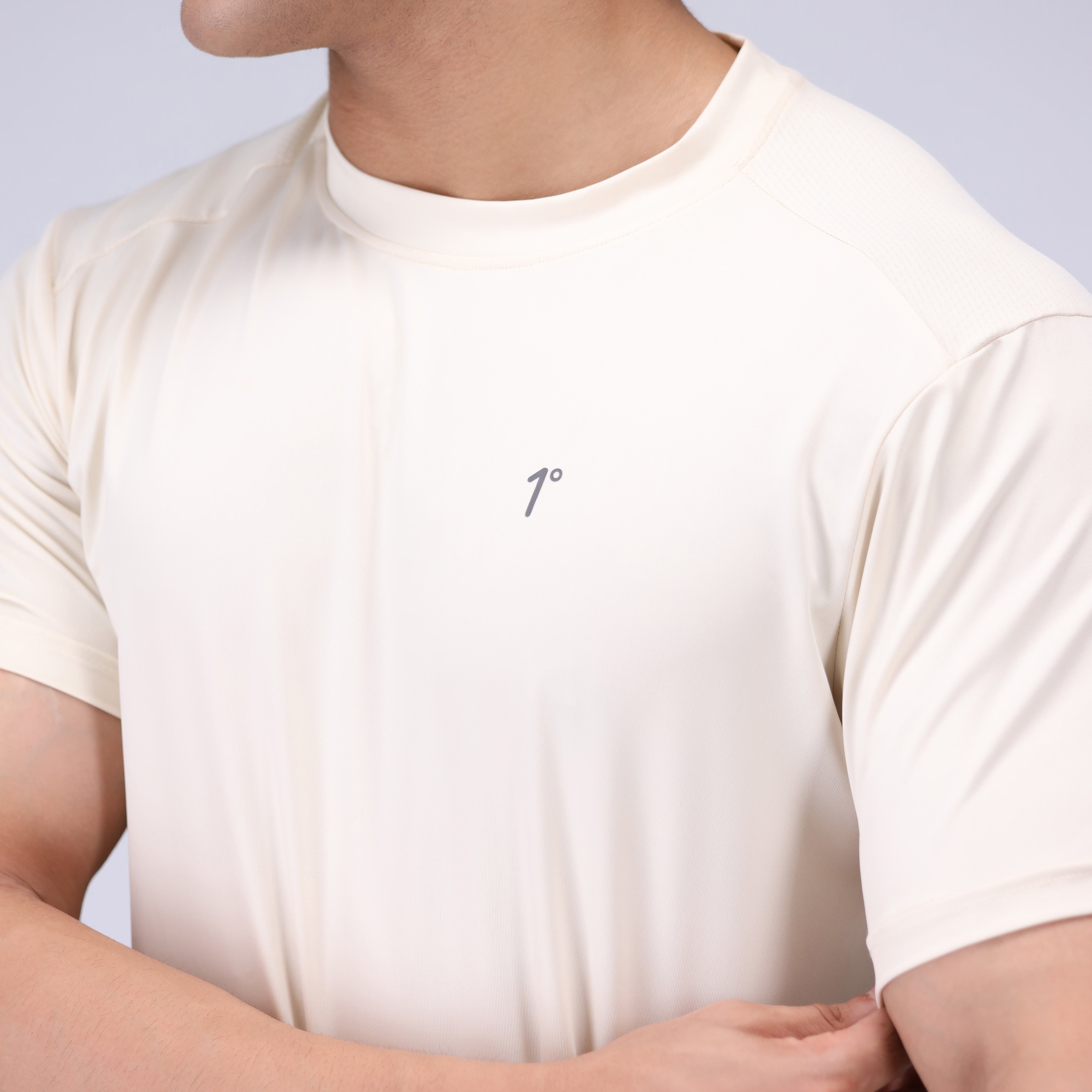 polycotton T Shirt in Off-white