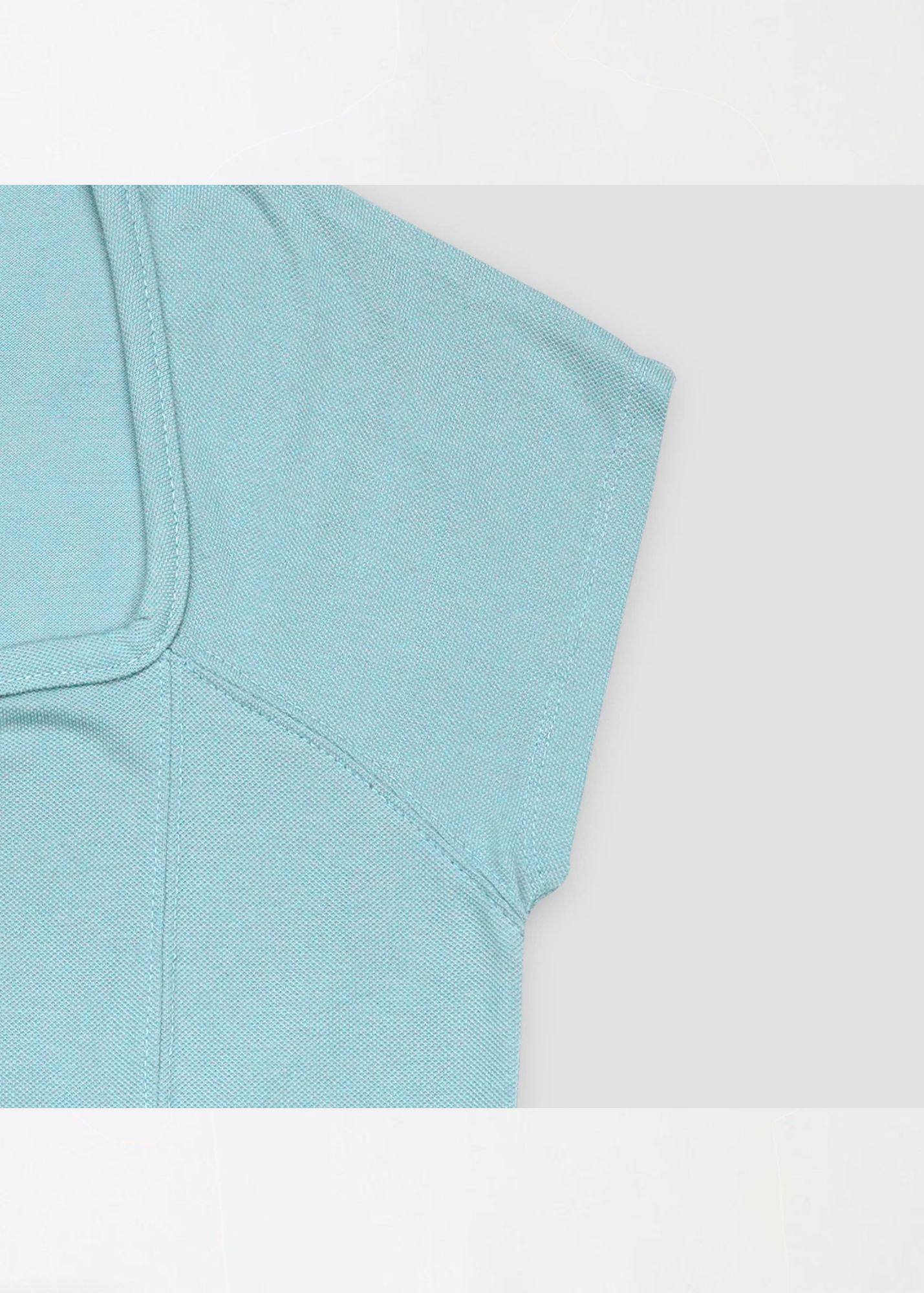 cotton pique Polo Shirt in Sky blue