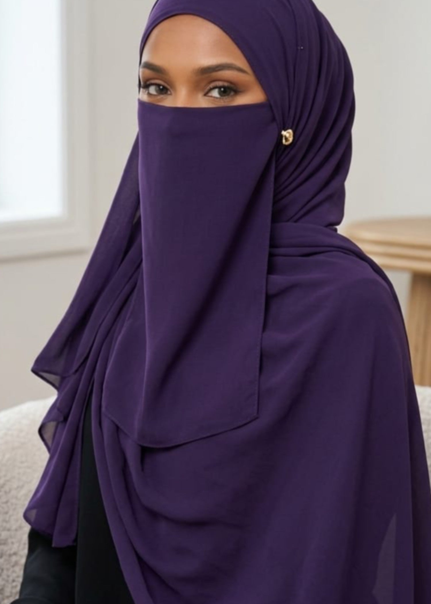 georgette Veil in Purple