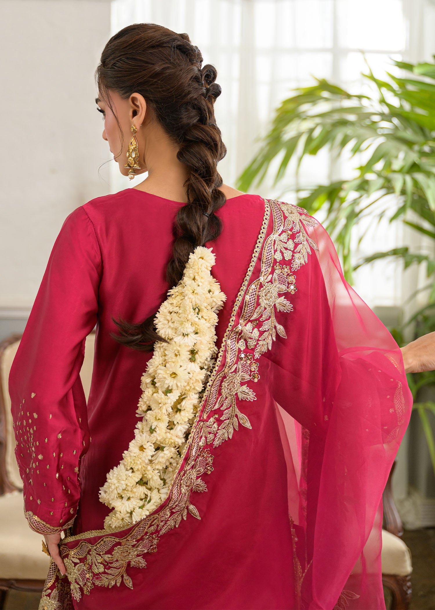 charmuse/shamooz Kurta Set in Raspberry pink