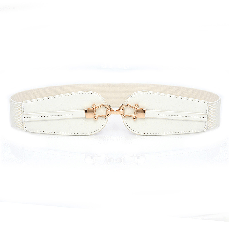 Women'S Elastic Waistband Fashion Stretch Wide Belt