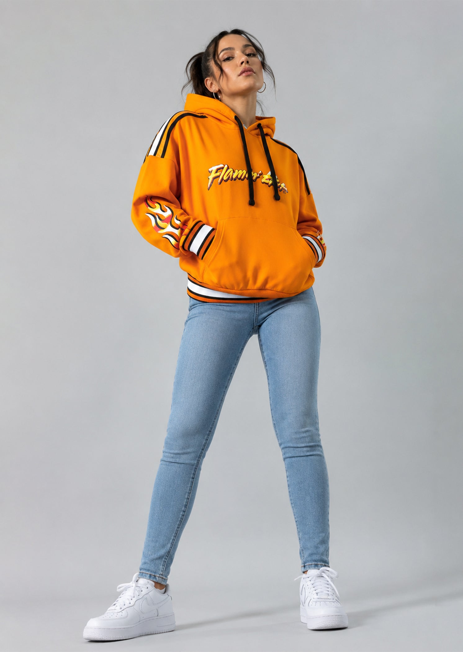 terry Hoodie in Orange
