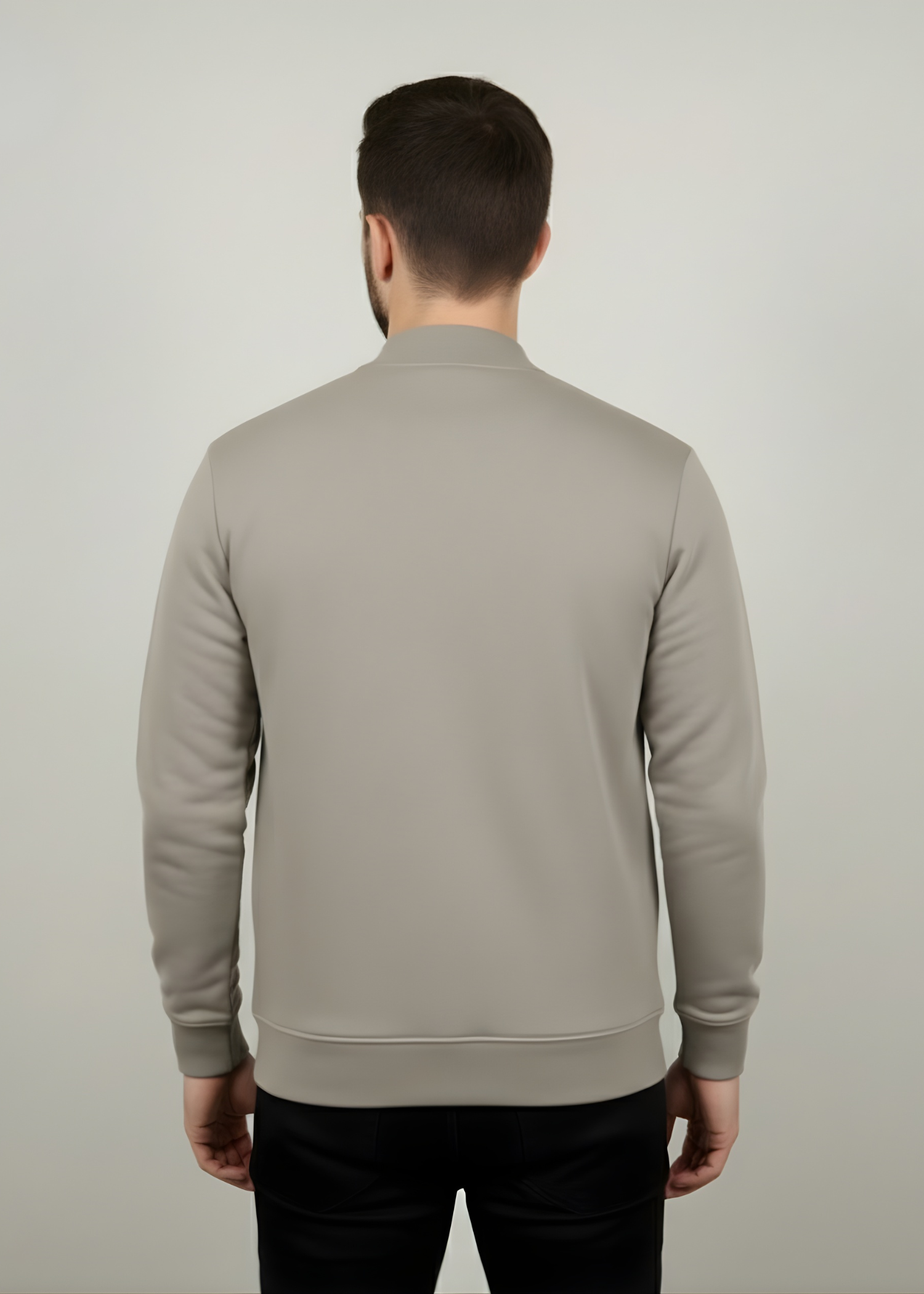fleece Jacket in Khaki brown