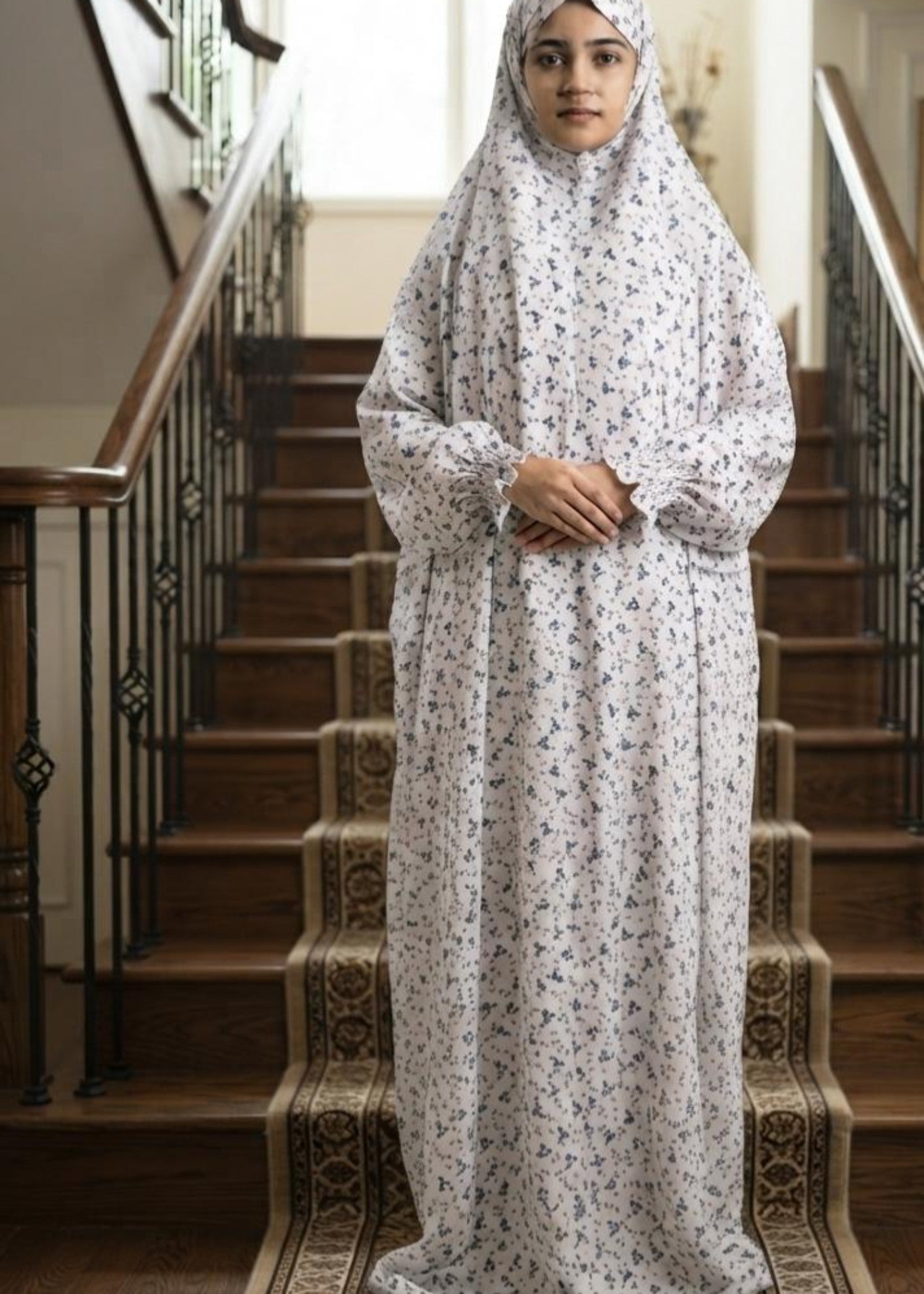 cambric Chaddar in White