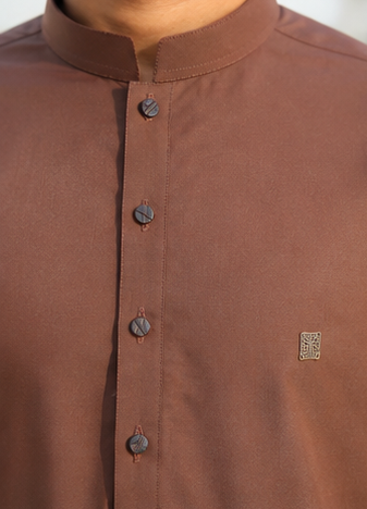 wash & wear Shalwar Kameez in Brown