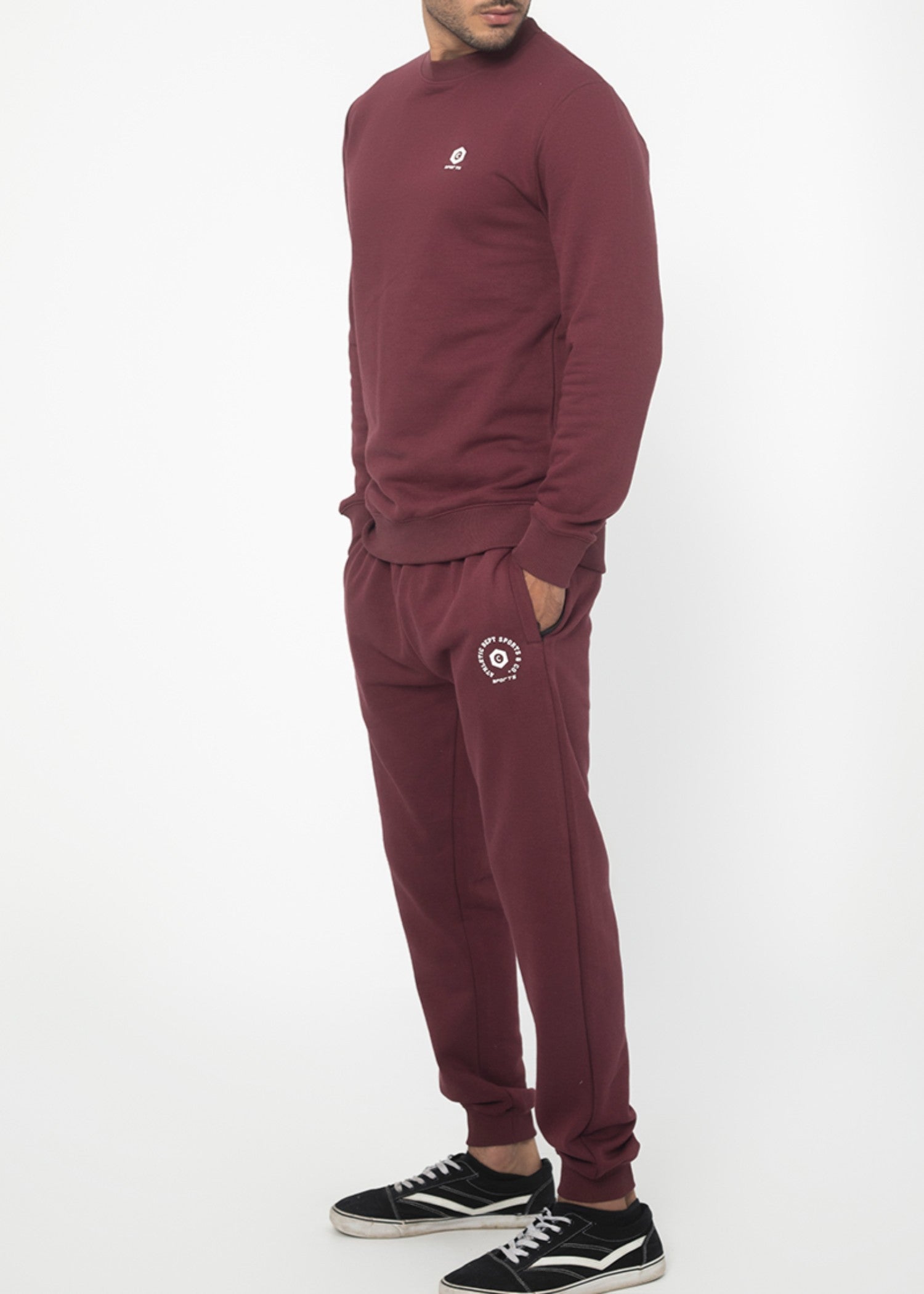 fleece Tracksuit in Claret