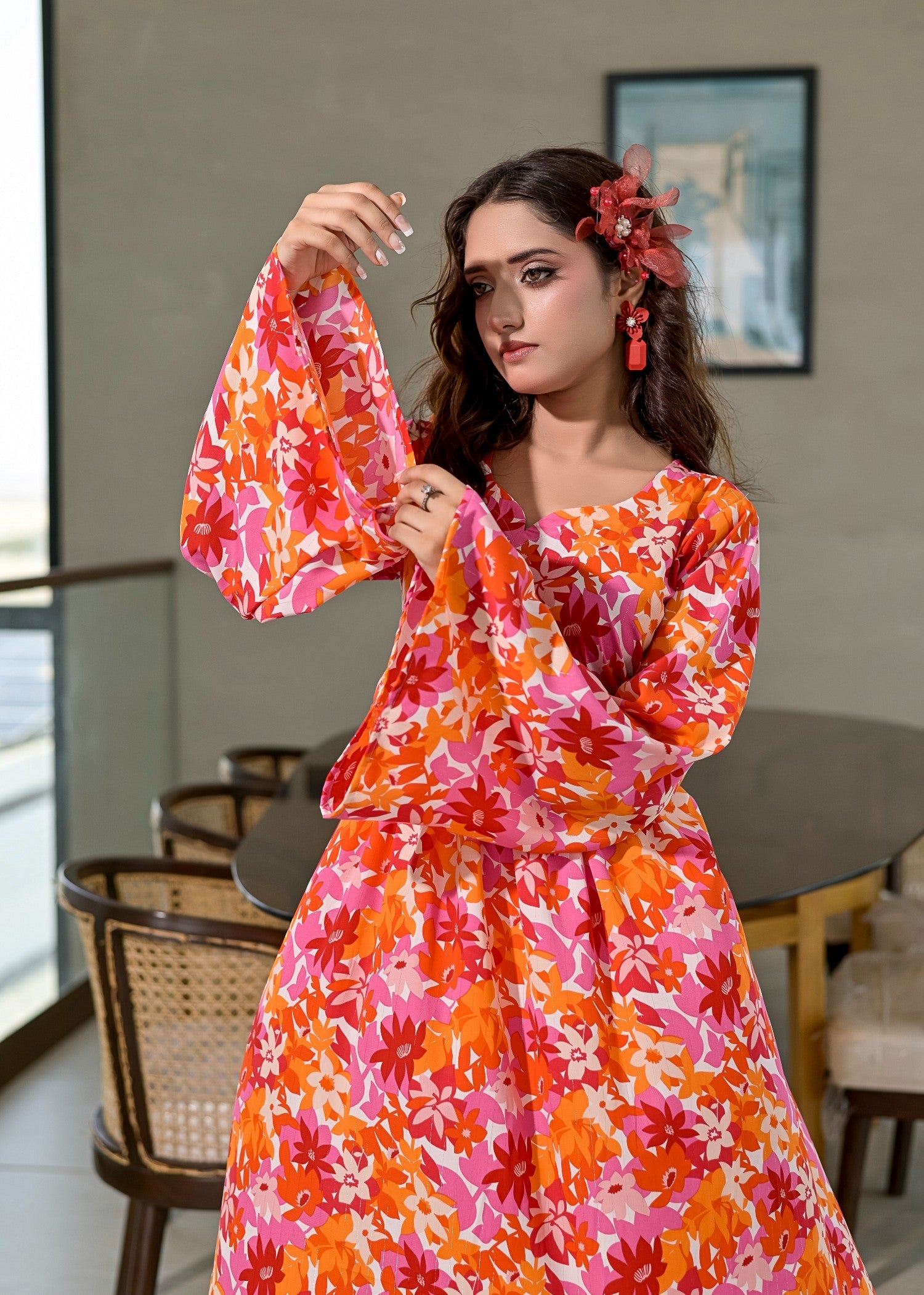 chiffon Maxi in Multi