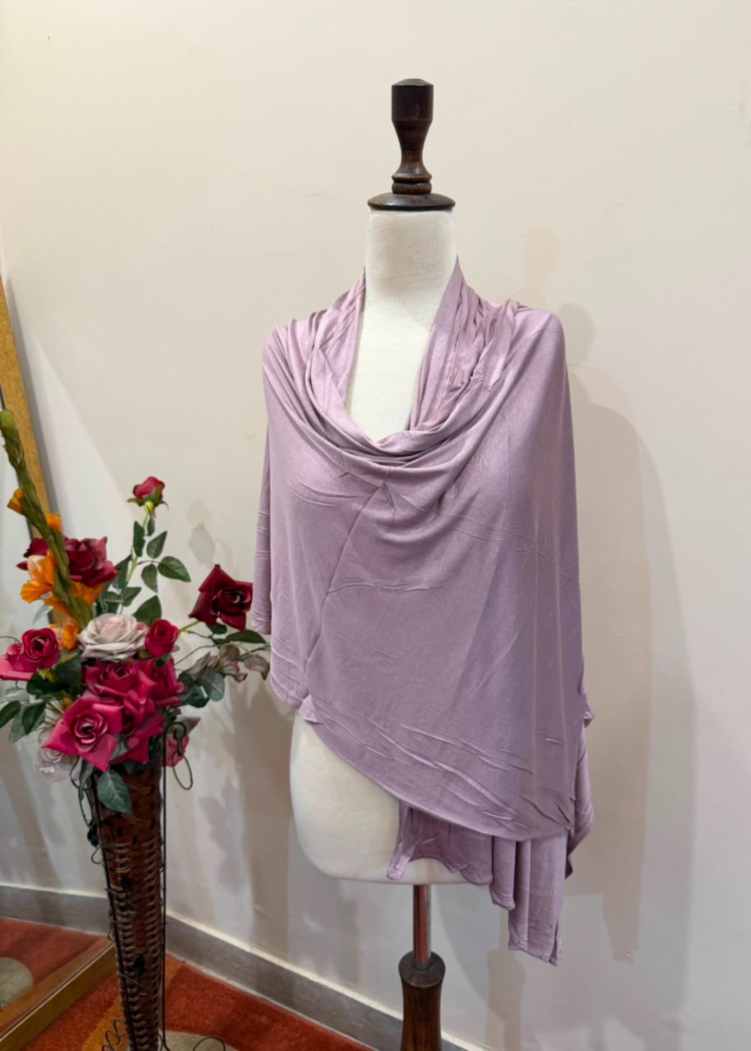 jersey knit Hijab in Lavender grey