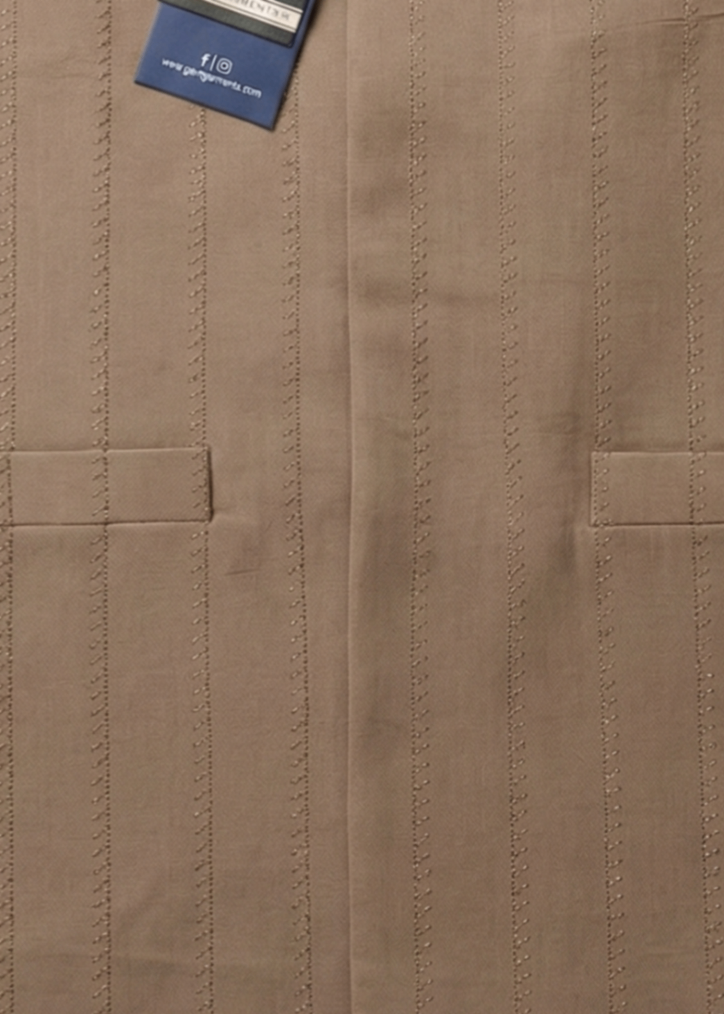 cotton Waistcoat in Tan brown