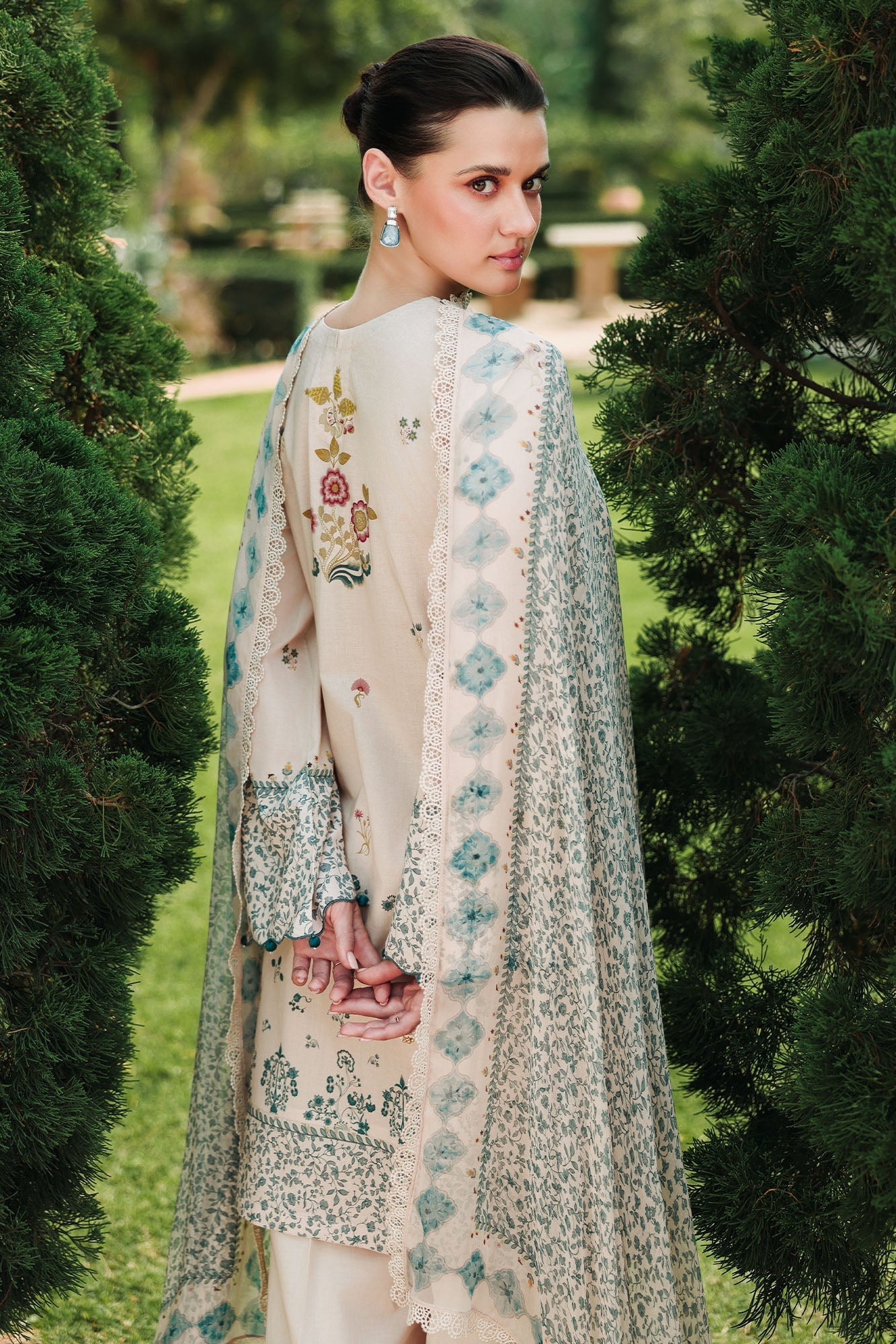 Eid Lawn Edit – Subtle Beige